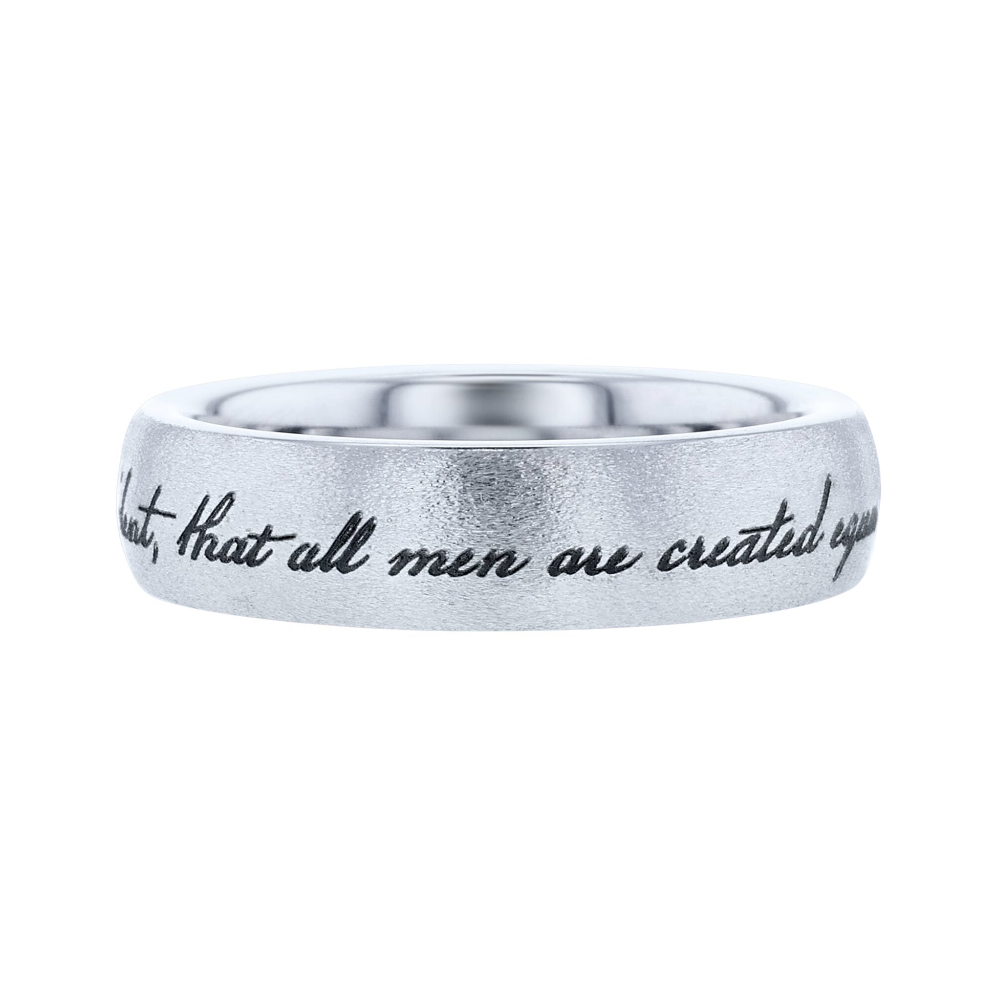 We Hold These Truths Serinium Wedding Ring
