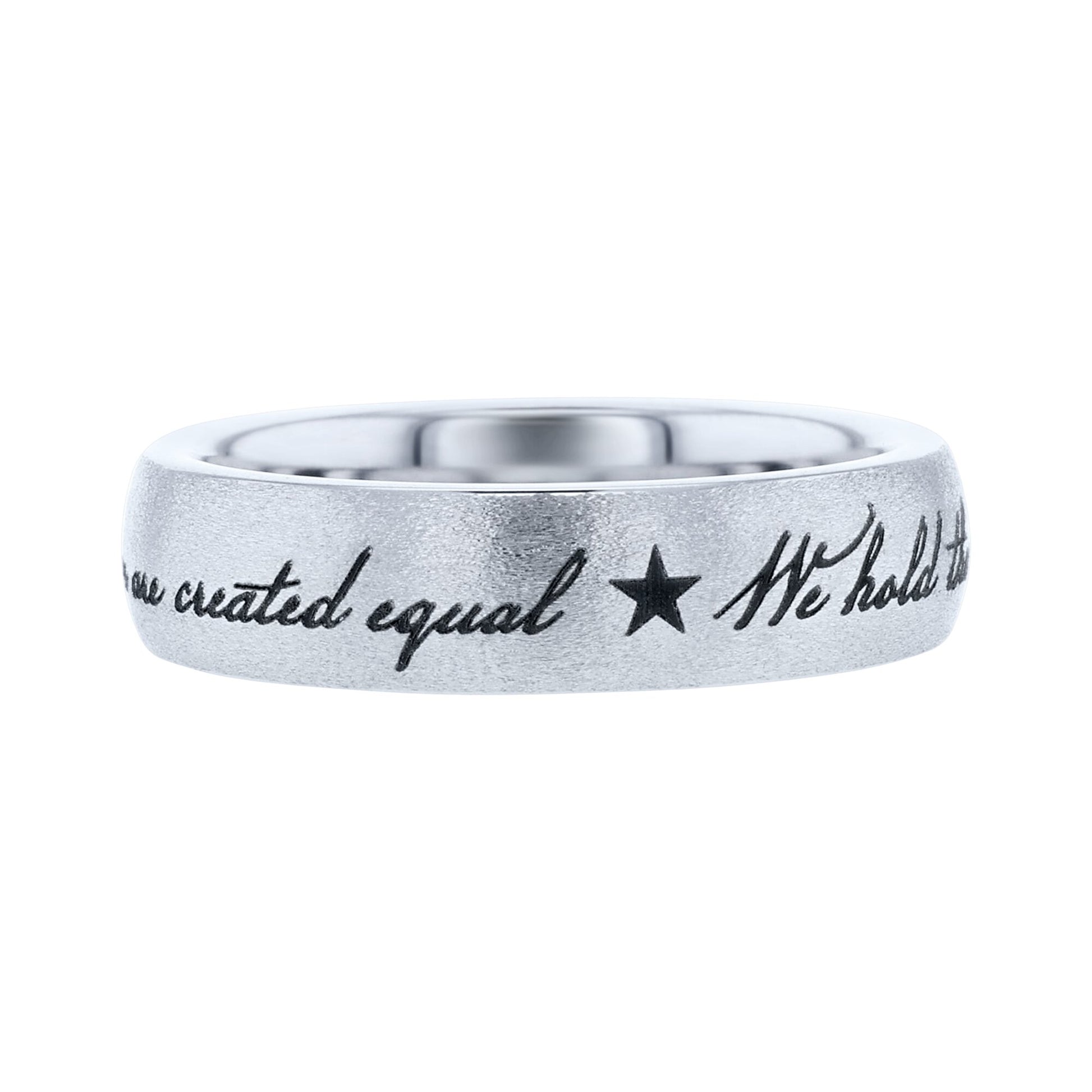 We Hold These Truths Serinium Wedding Ring