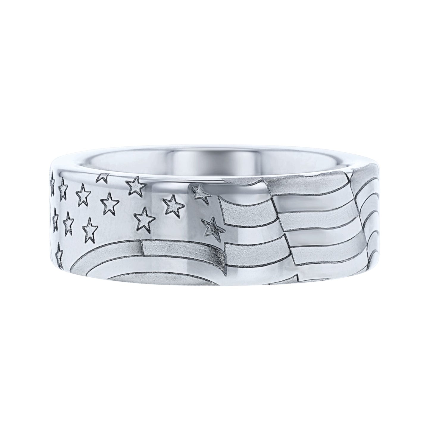 Old Glory Serinium Wedding Ring