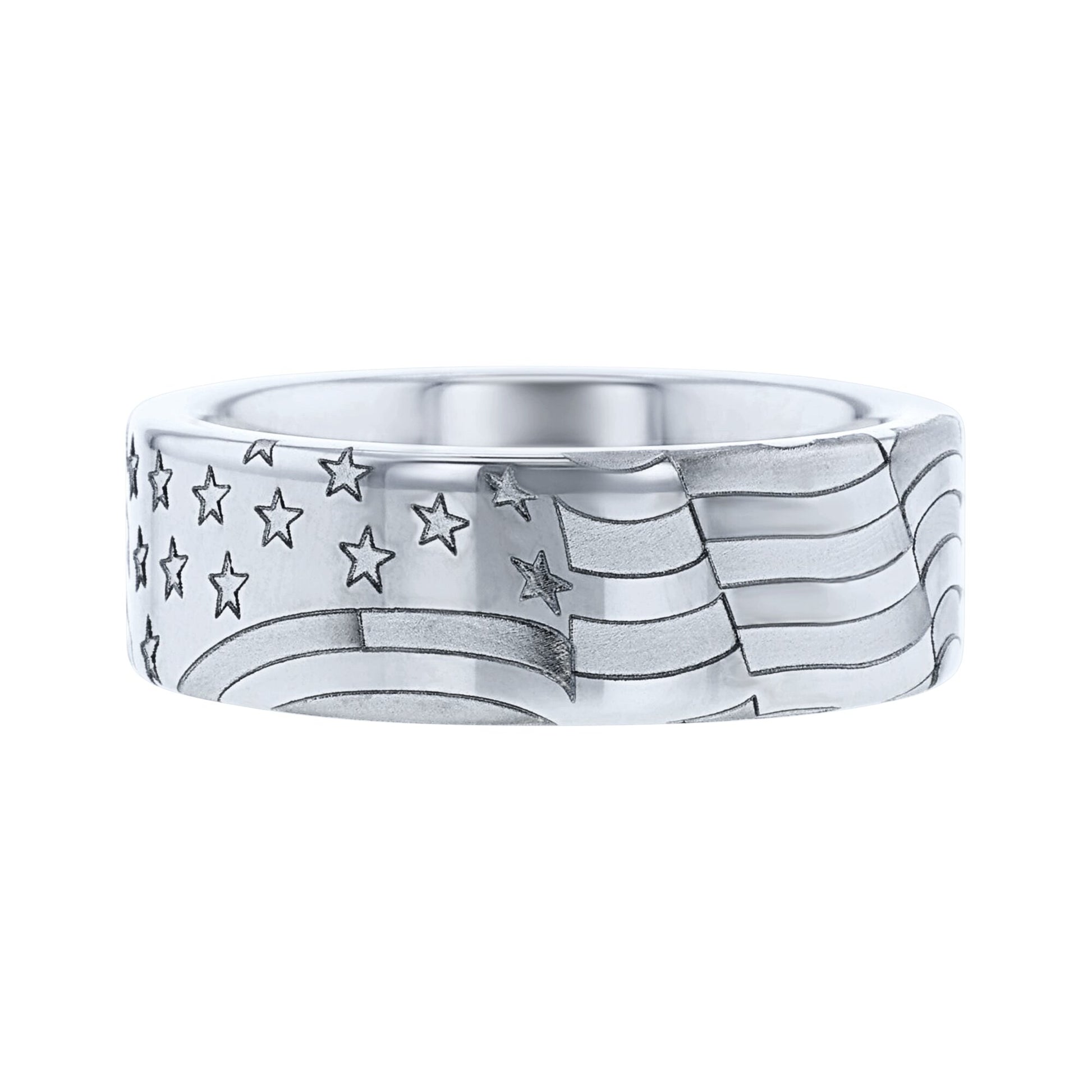 Old Glory Serinium Wedding Ring
