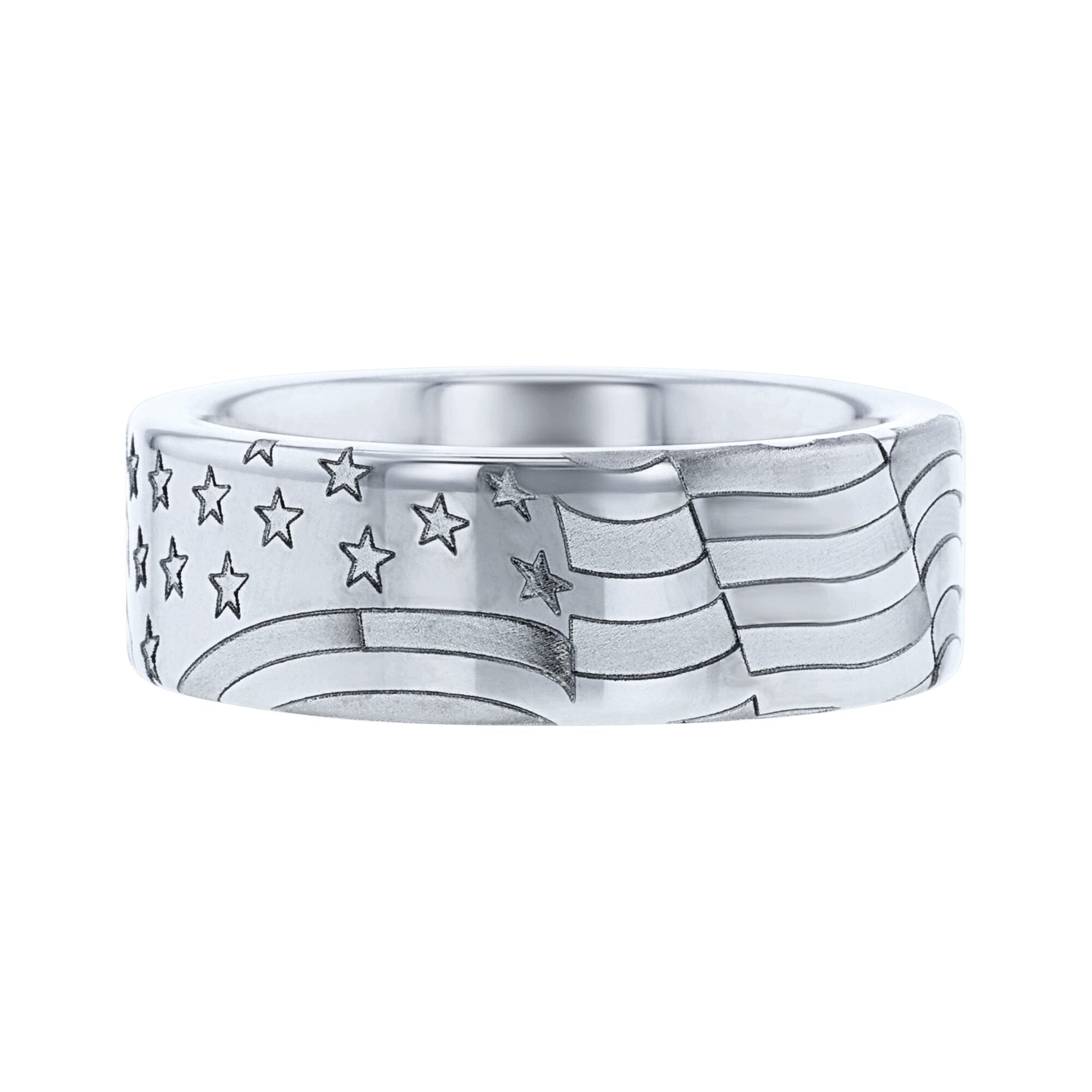 Old Glory Serinium Wedding Ring