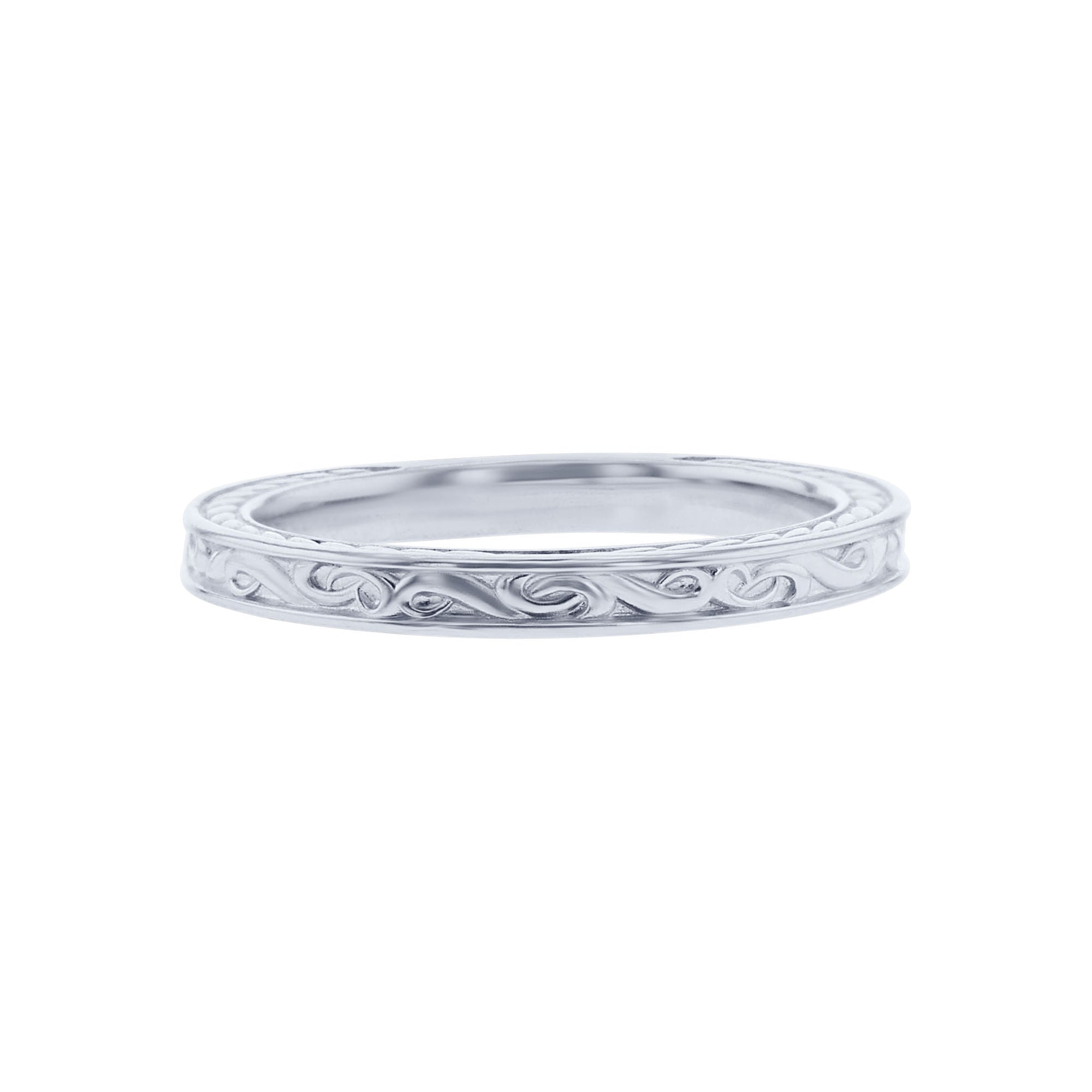 Althea Engraved Gold Wedding Ring