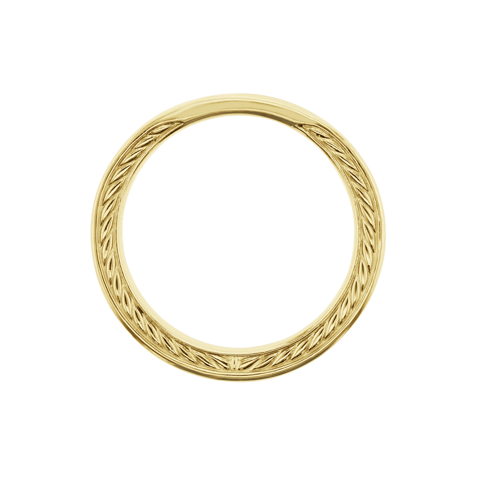 Althea Engraved Gold Wedding Ring