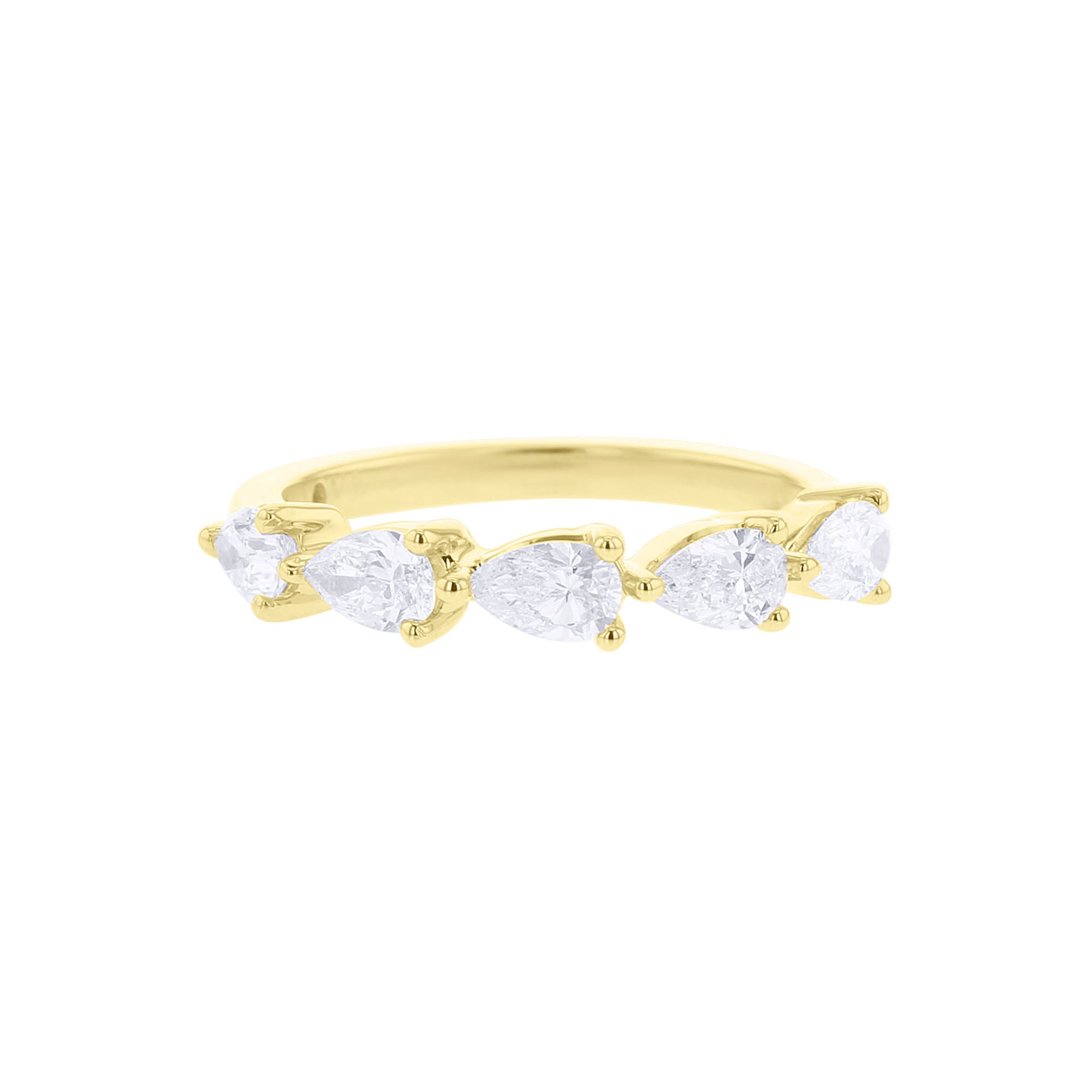 Simply Pear Diamond Wedding Ring 1ct