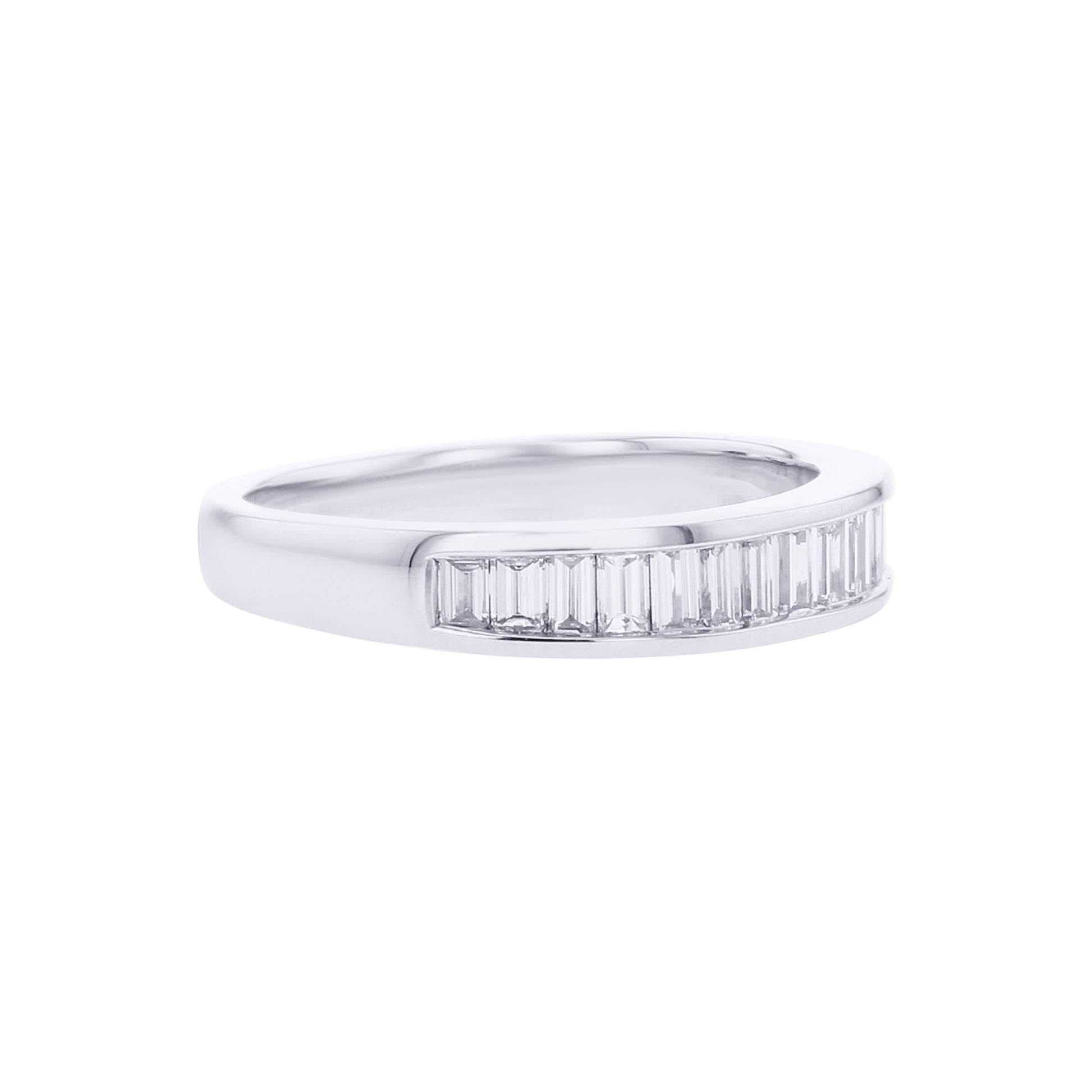 Classic Baguette Channel Diamond Wedding Ring 1/2ct