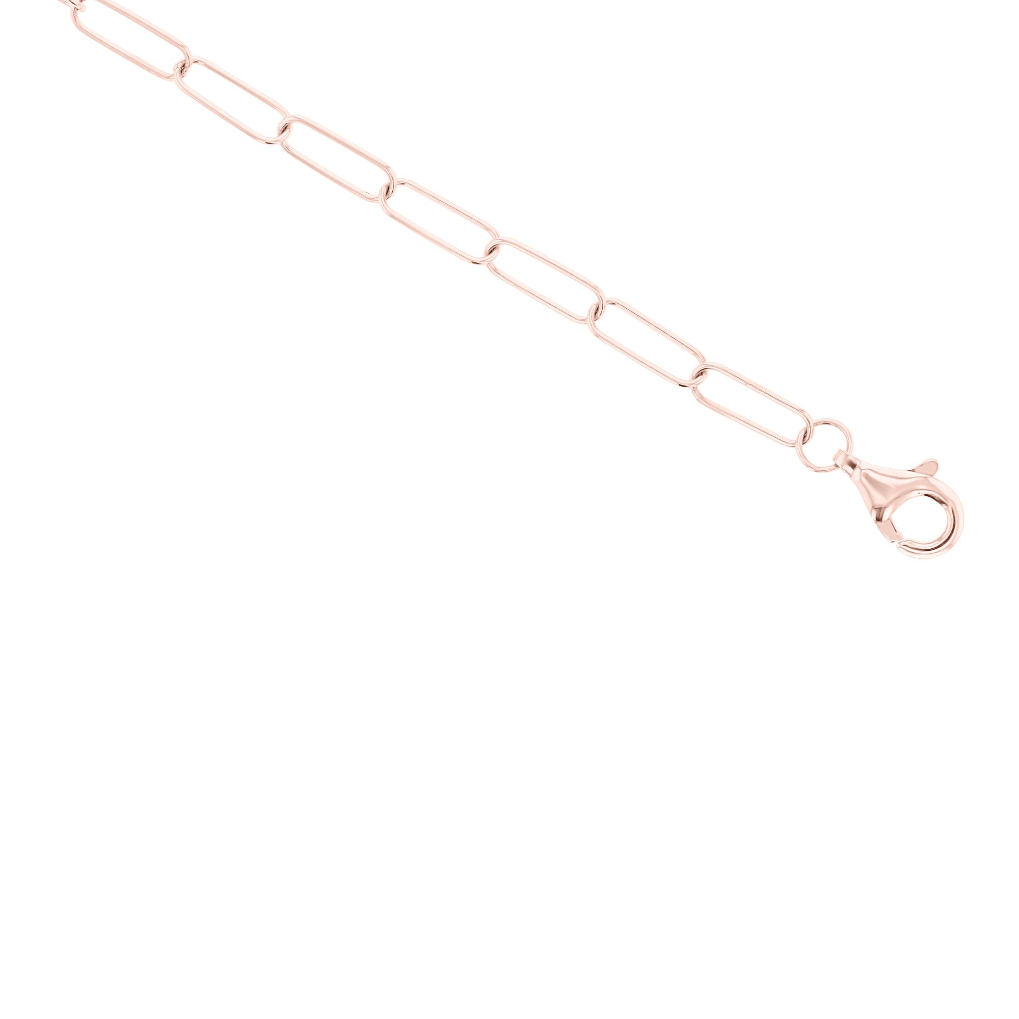 Gold Paper Clip Diamond Bracelet