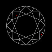 A diamond sketch illustrating VVS1 diamond inclusions.