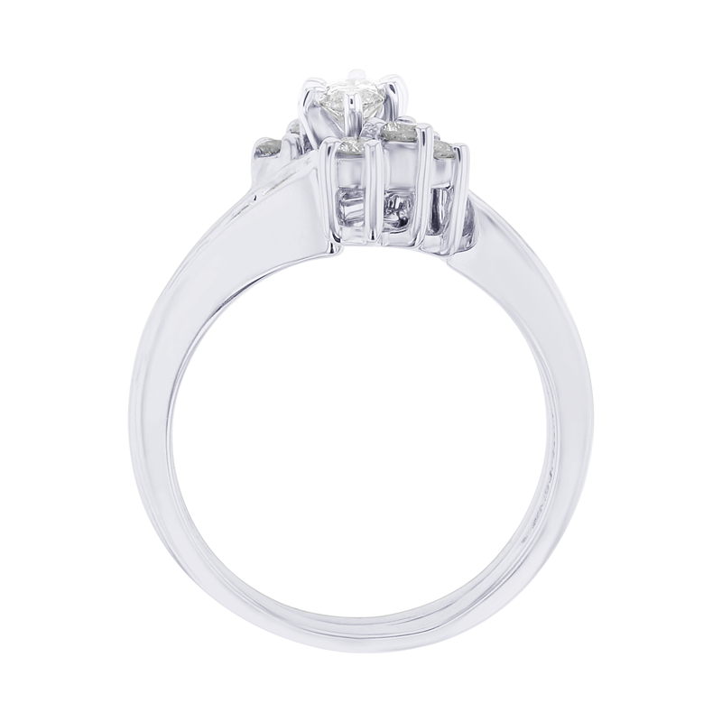 Marquise Diamond Ready For Love  Bridal Set 1ct