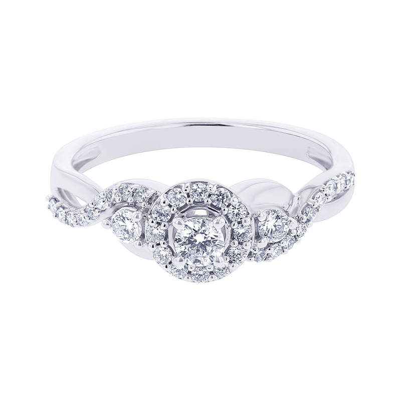 Infinite Halo Ready for Love Diamond Engagement Ring