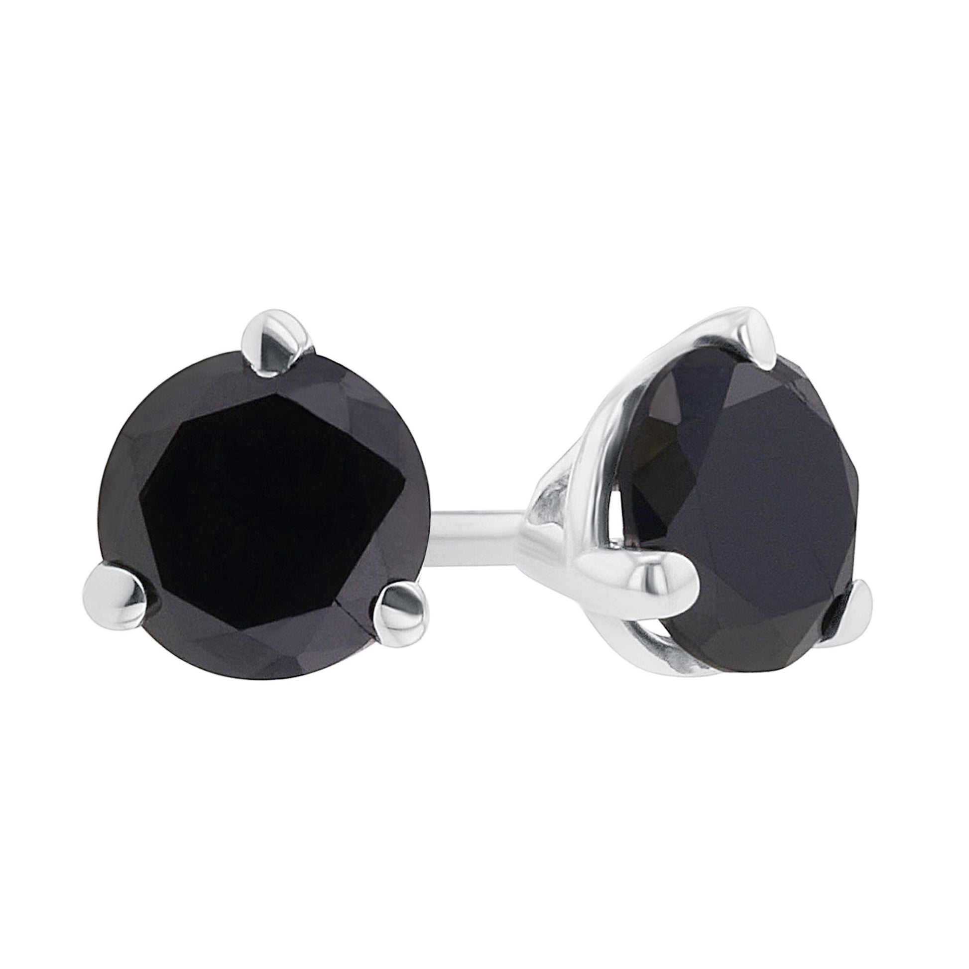 Get Naked Black Diamond Studs 1ct