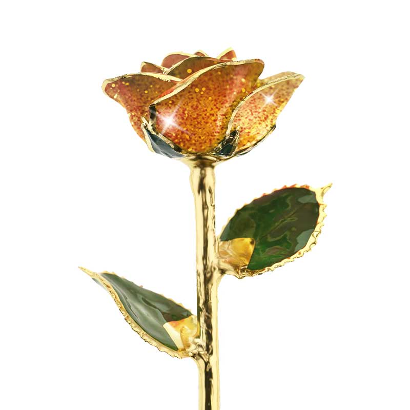 Just Peachy 24kt Gold Dipped Rose