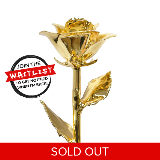 Classic 24kt Gold Dipped Rose
