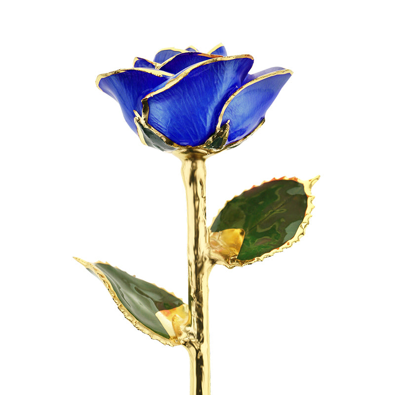 Royal Sapphire 24k Gold Dipped Rose