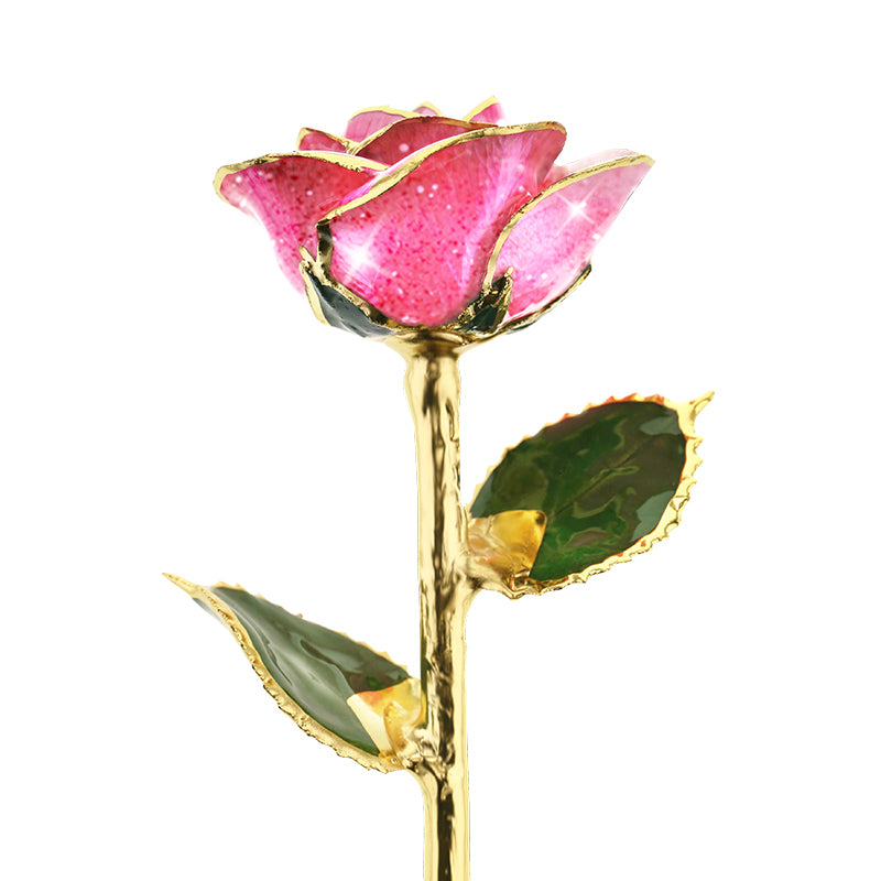 Pink Champagne 24kt Gold Dipped Rose