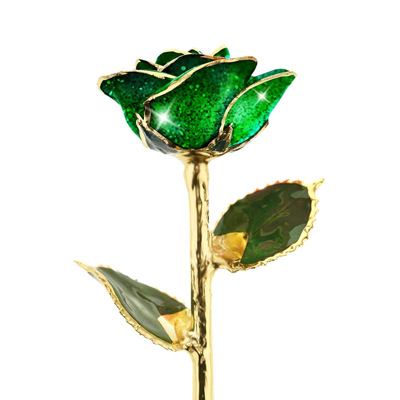 Emerald City 24kt Gold Dipped Rose