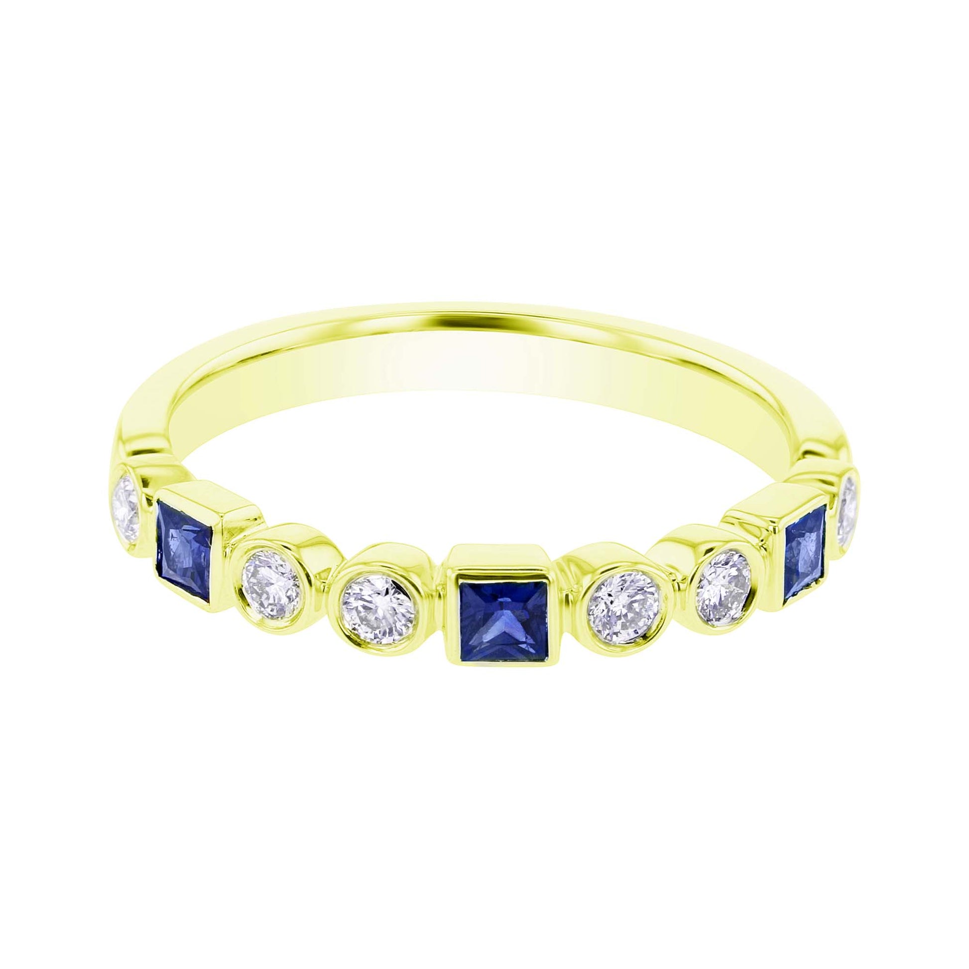 Sophia Stackable Blue Sapphire and Diamond Ring