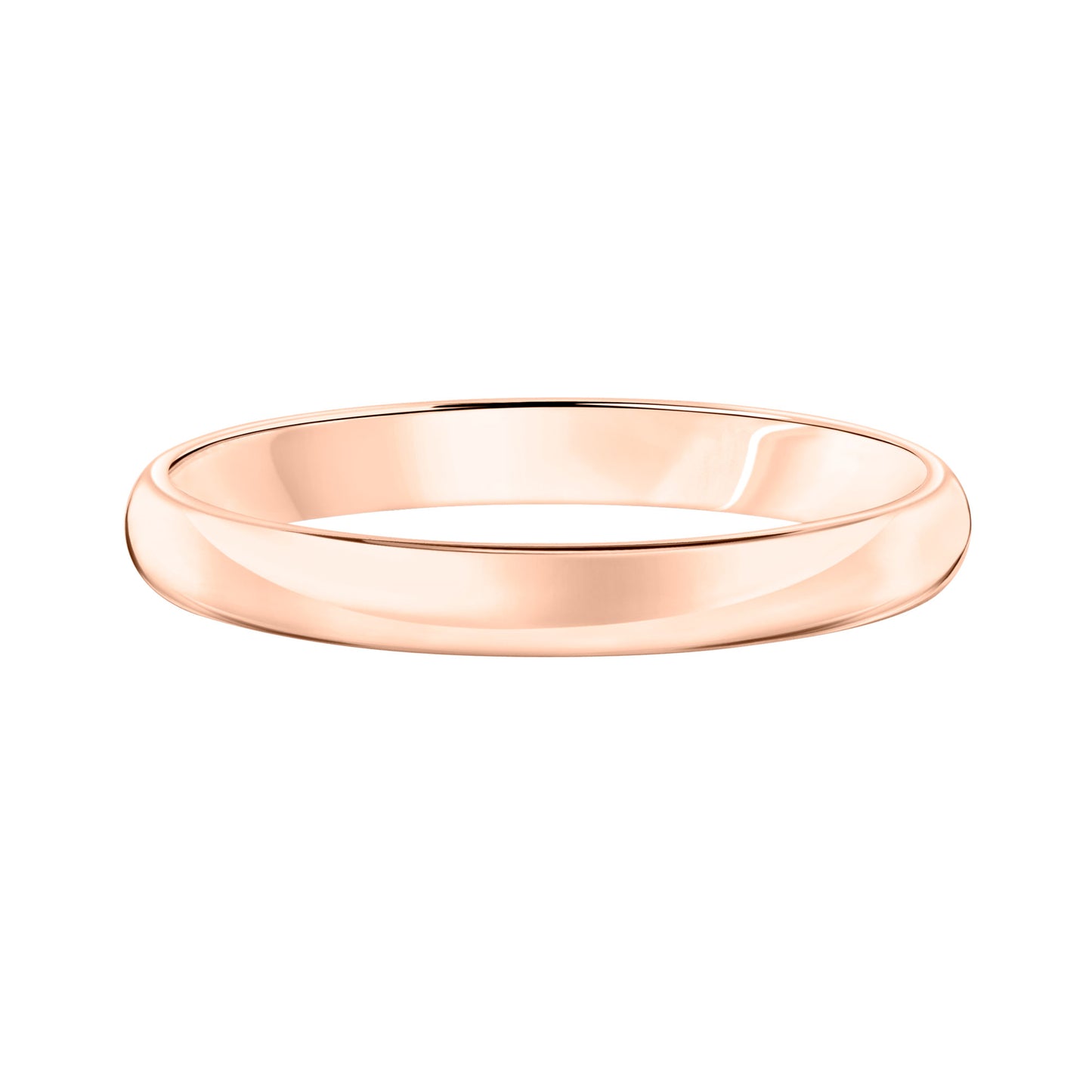 Roux 3mm Light Low Dome Wedding Ring