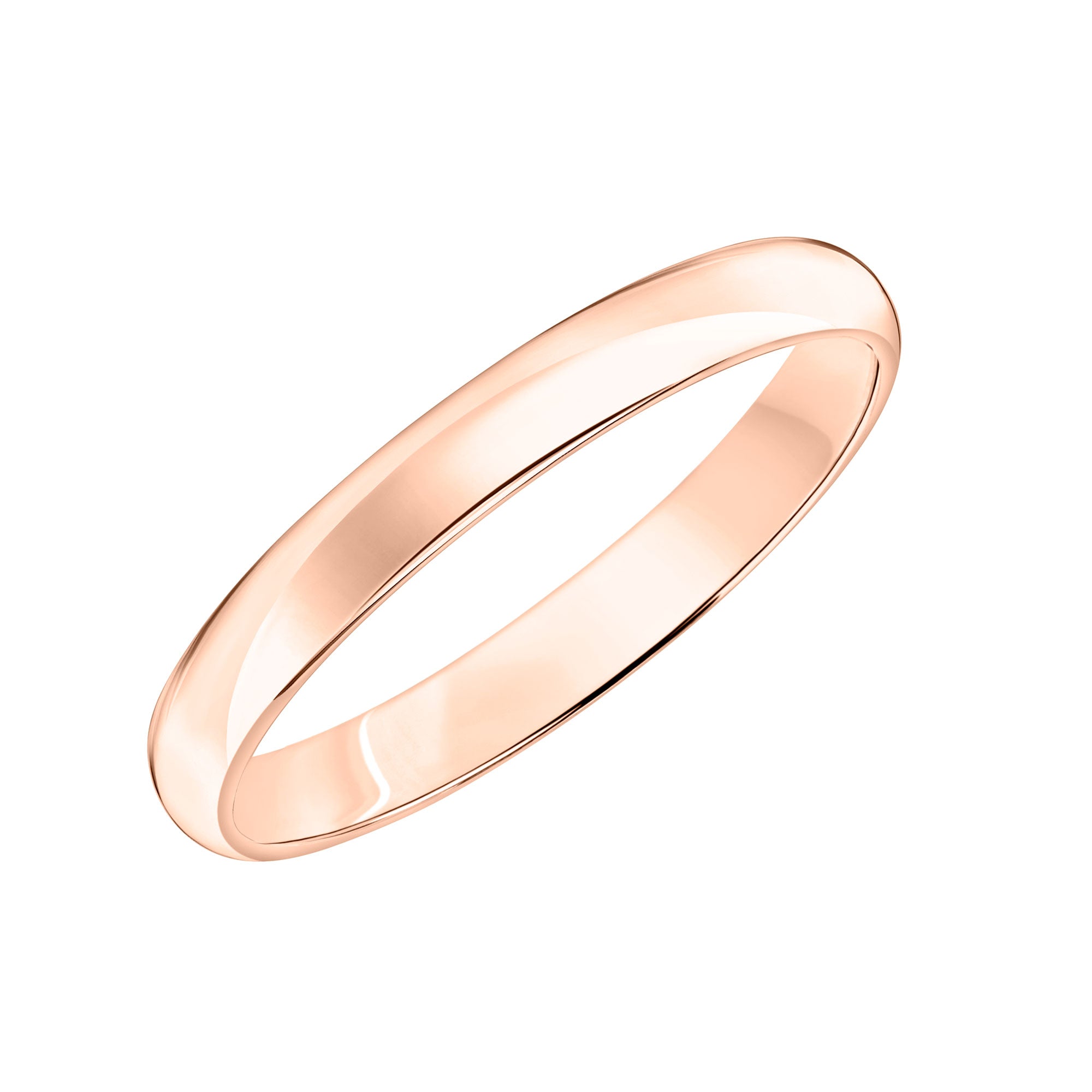 Roux 3mm Light Low Dome Wedding Ring