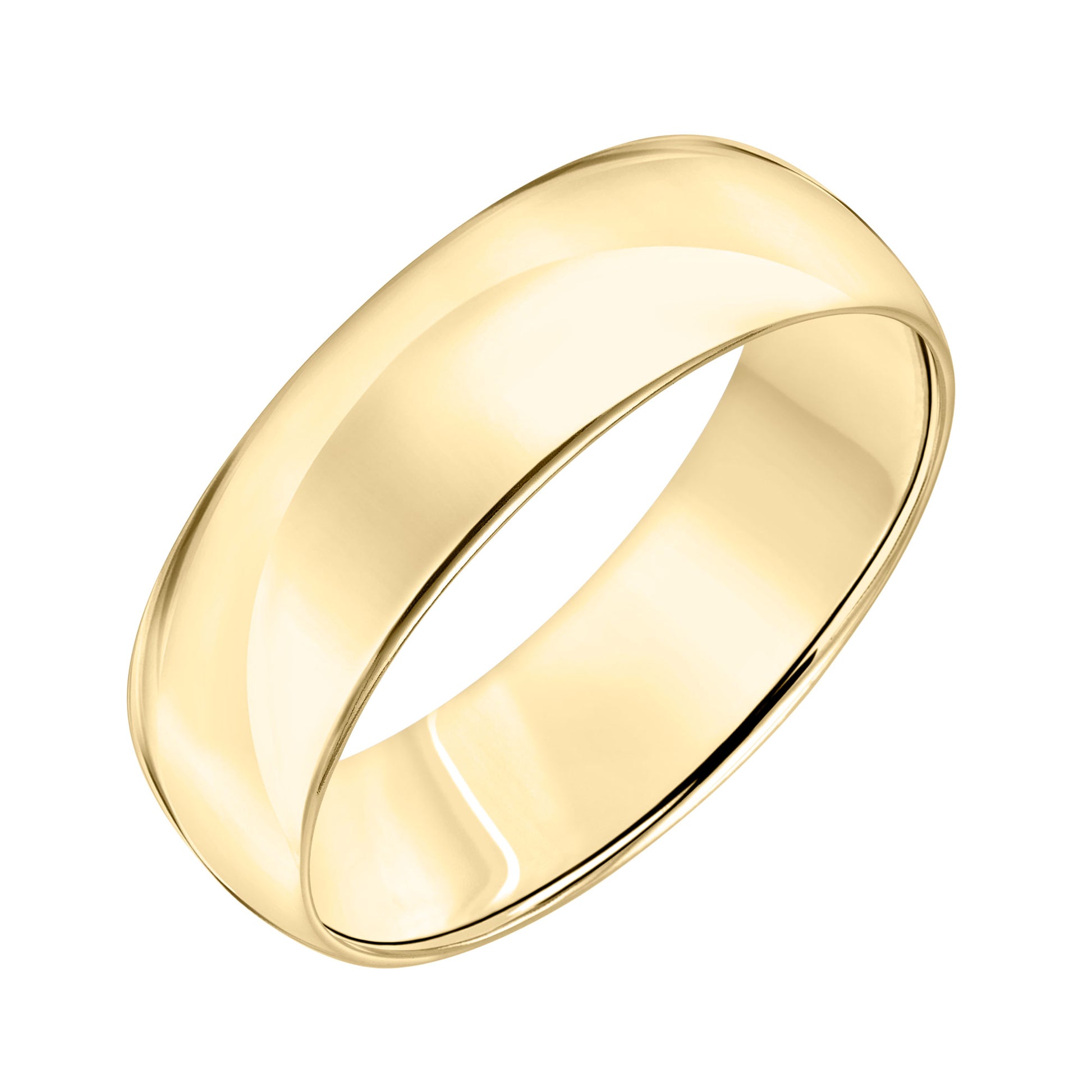 Roux 7mm Light Low Dome Wedding Ring