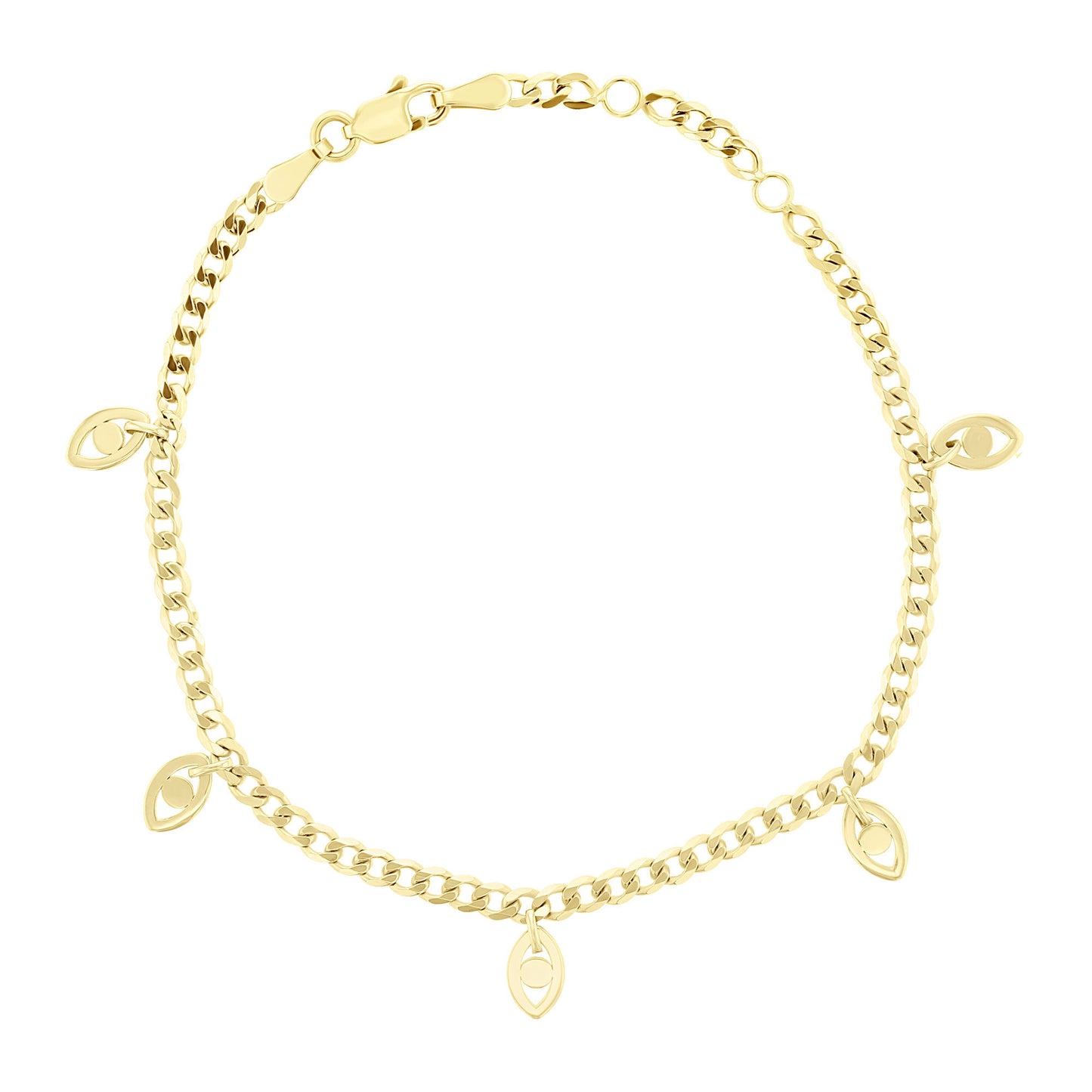 Evil Eye Curb Link Bracelet