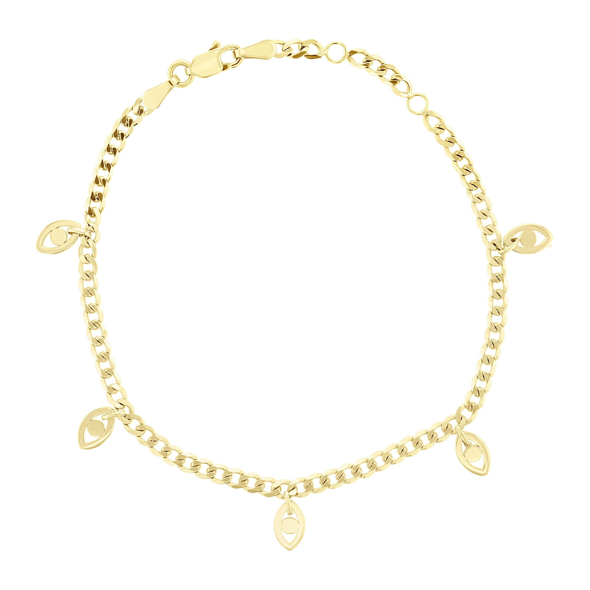 Evil Eye Curb Link Bracelet