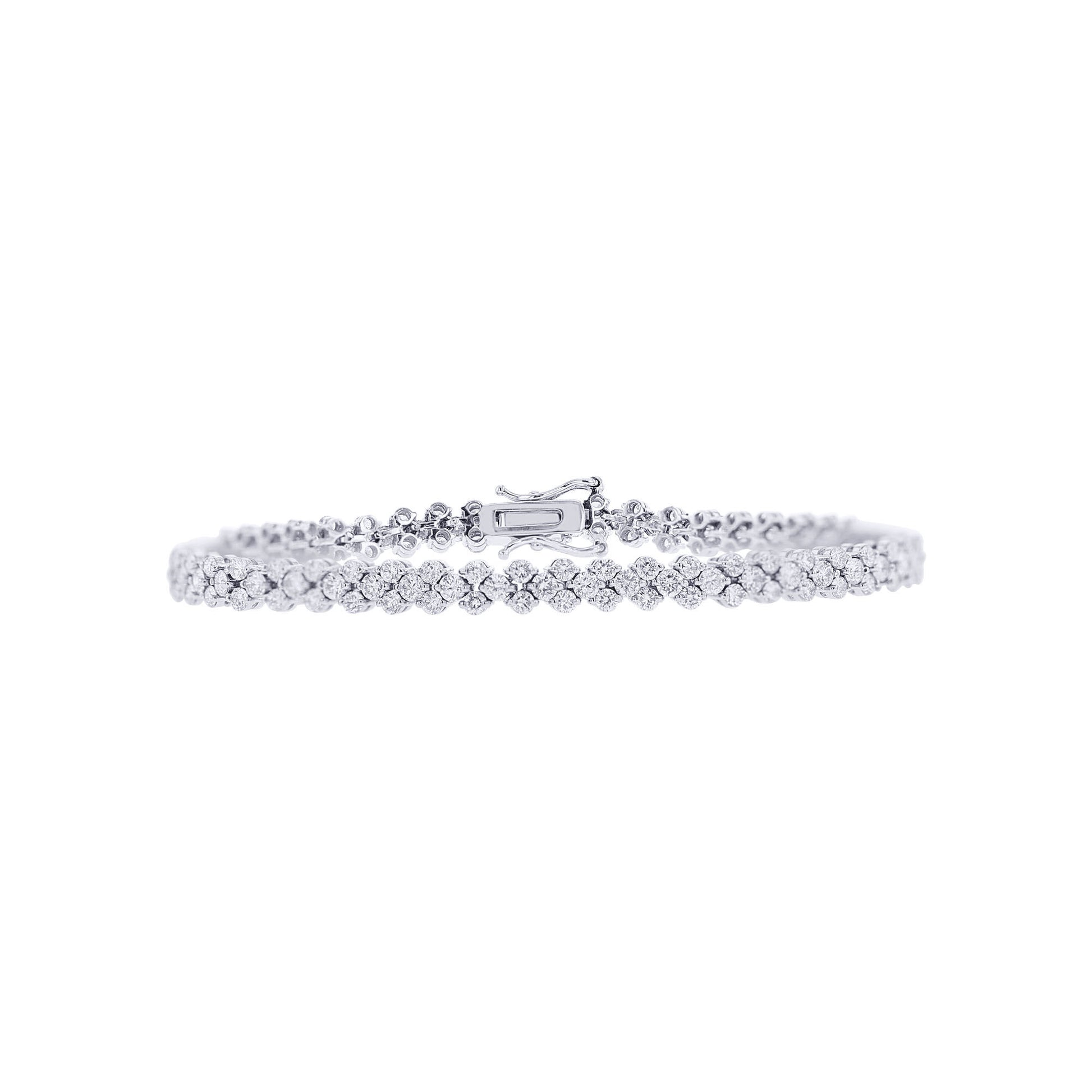 Jagger Diamond Tennis Bracelet 2 5/8ct