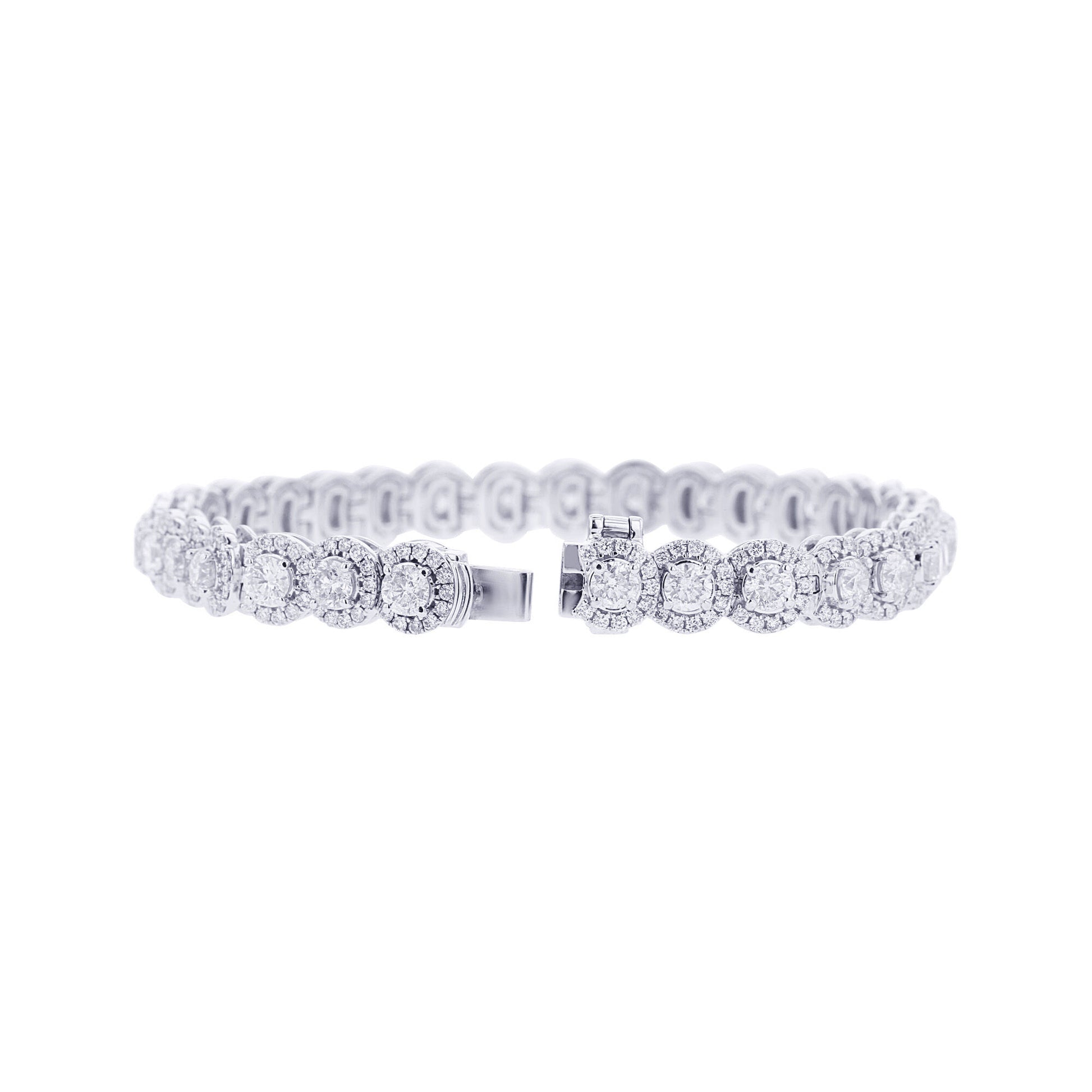 Kendall Halo Diamond Bracelet