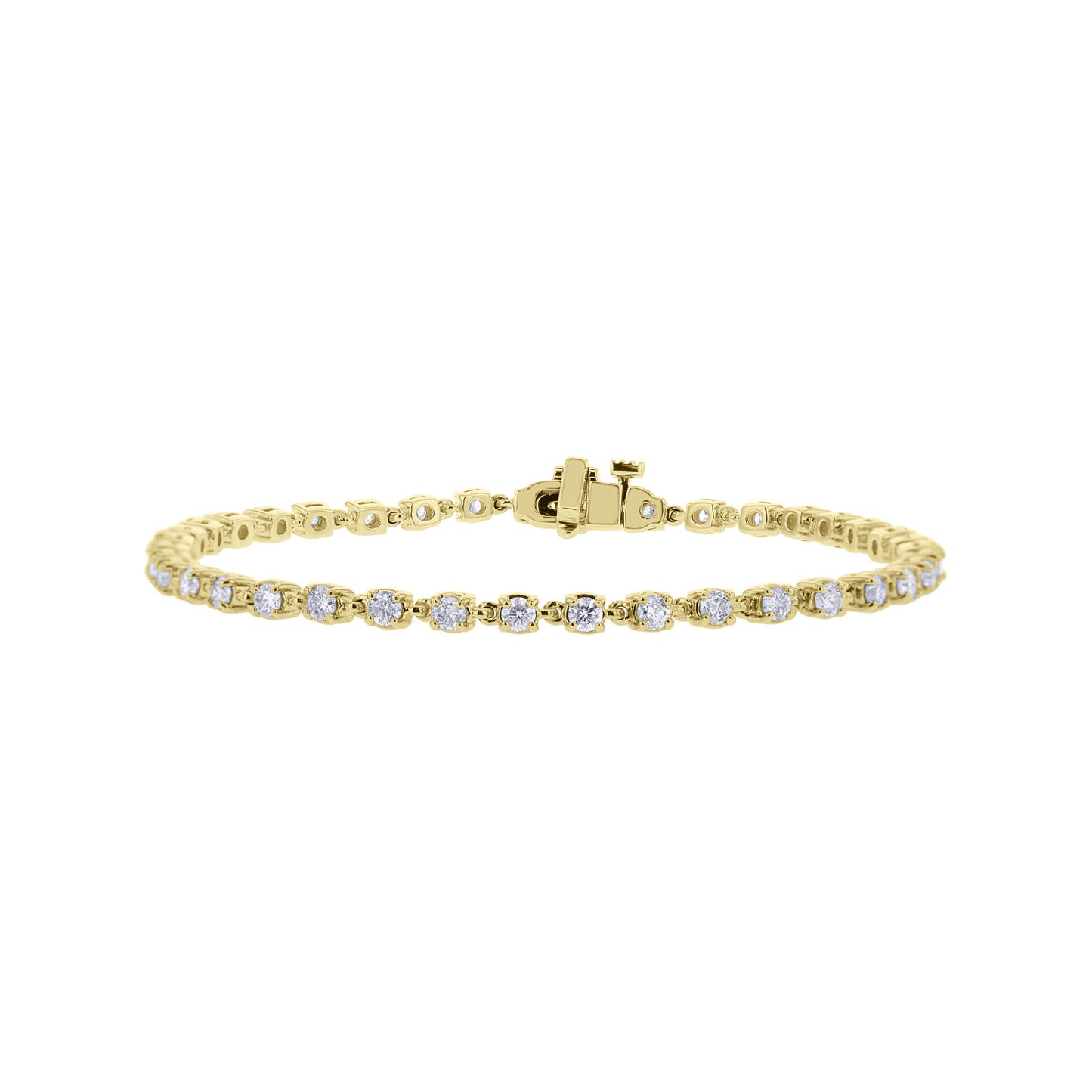 Rolo Cable Link Tennis Bracelet 2ct