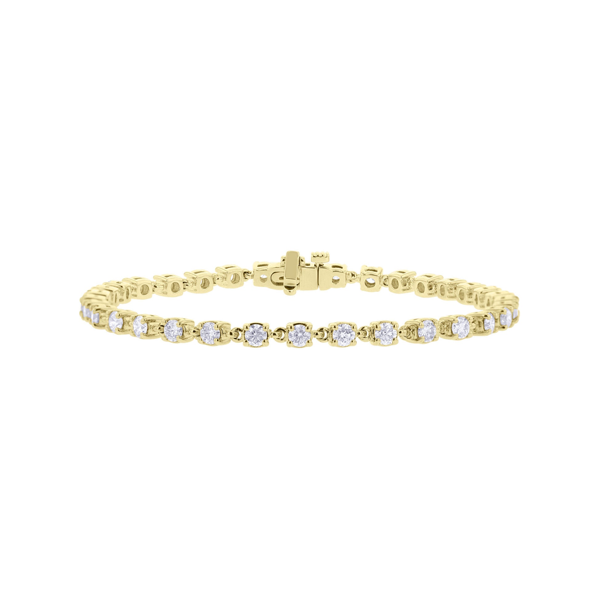 Rolo Cable Link Tennis Bracelet 3ct