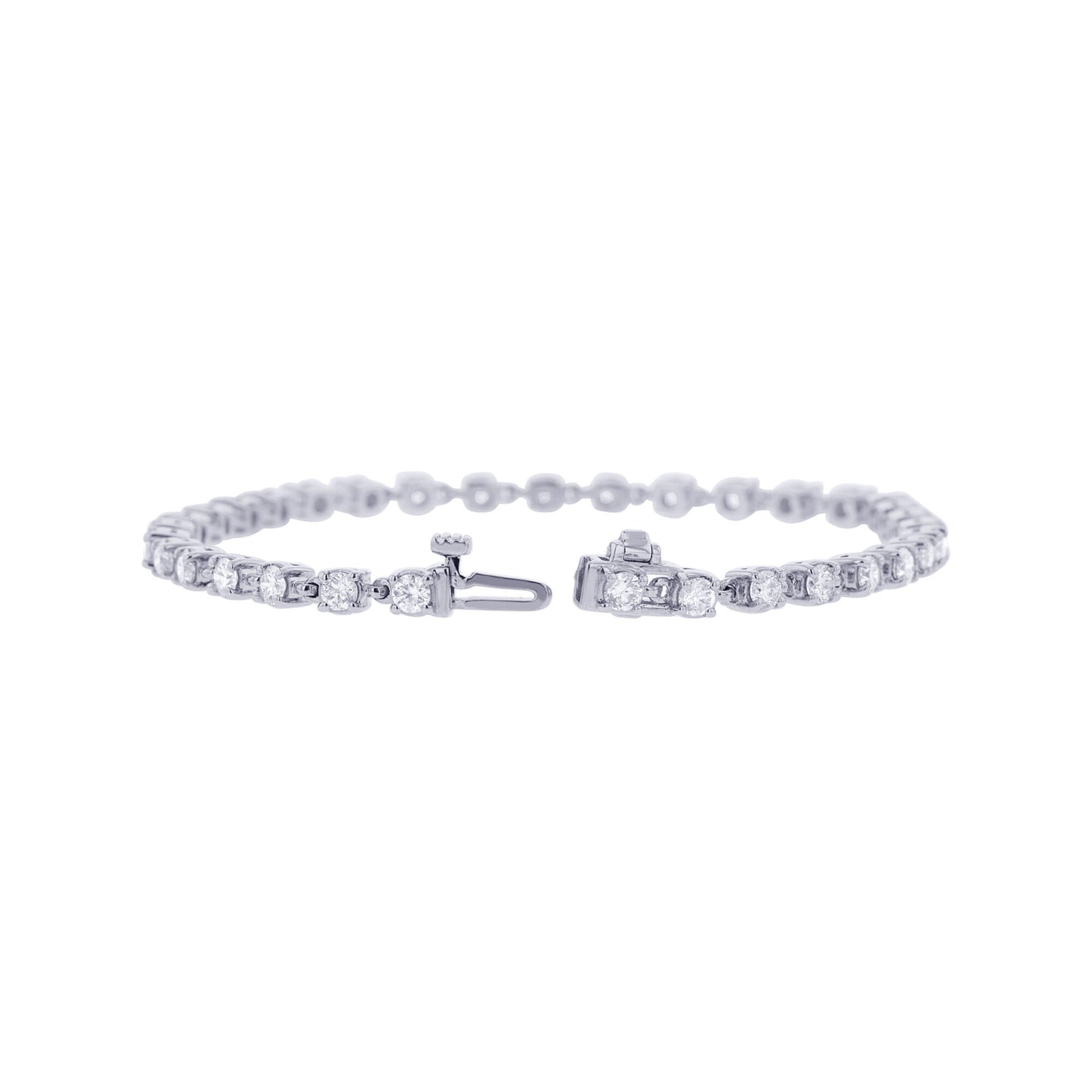 Rolo Cable Link Tennis Bracelet 3ct