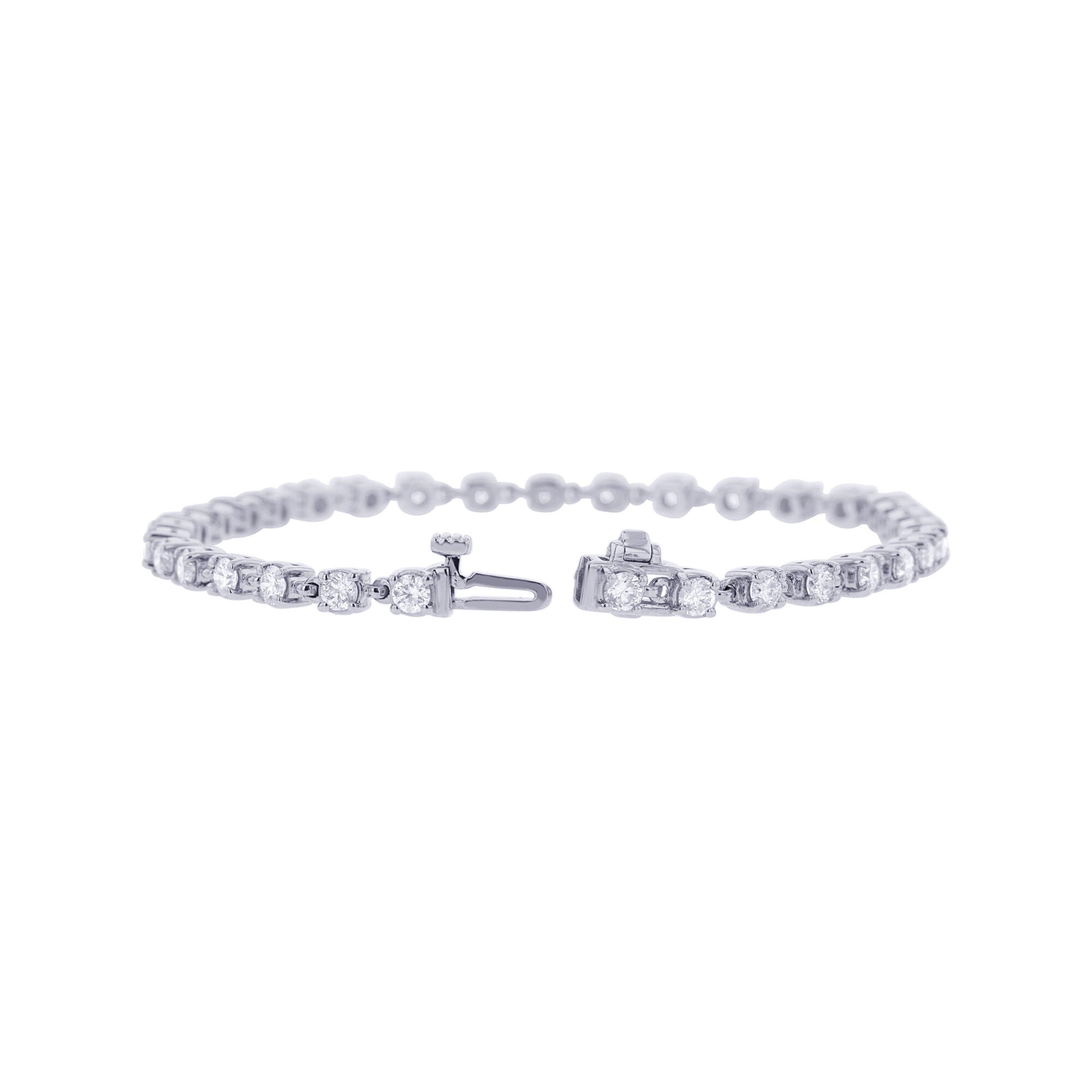 Rolo Cable Link Tennis Bracelet 3ct