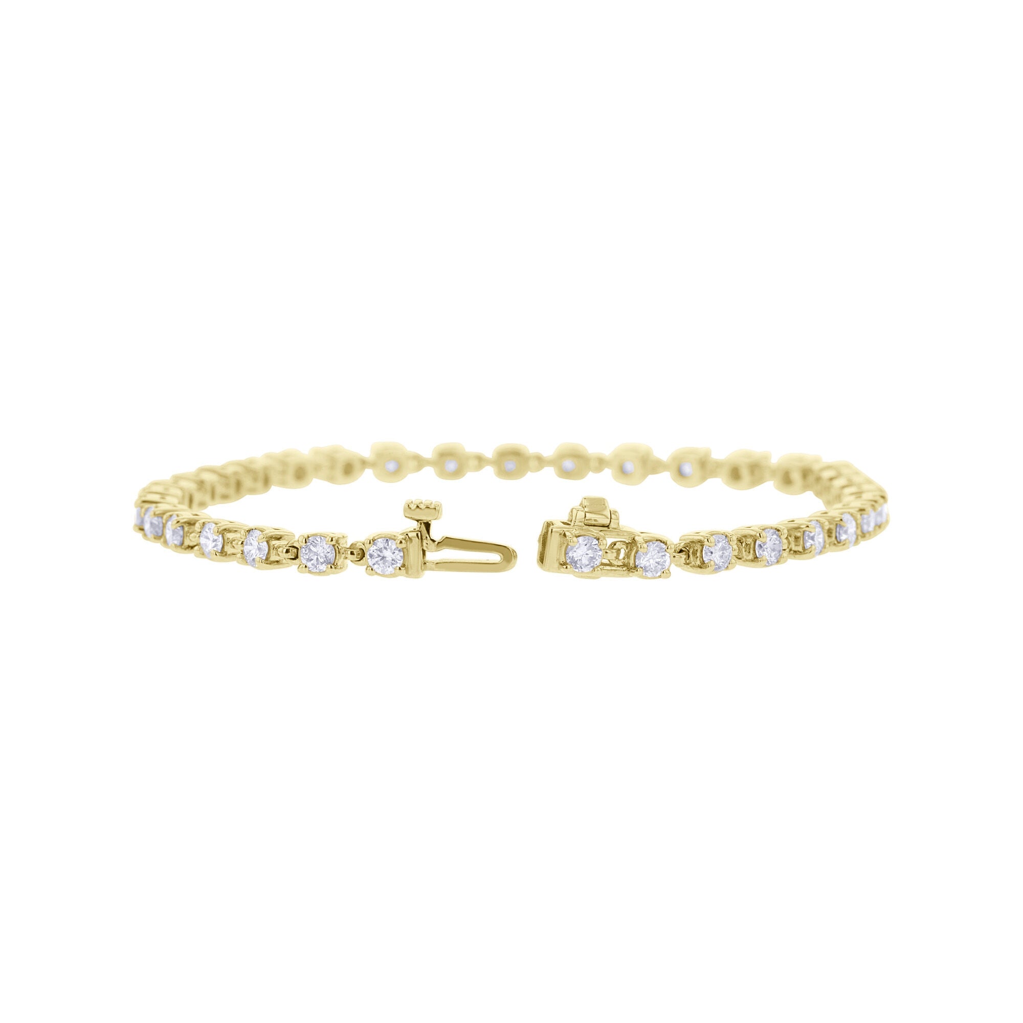 Rolo Cable Link Tennis Bracelet 3ct