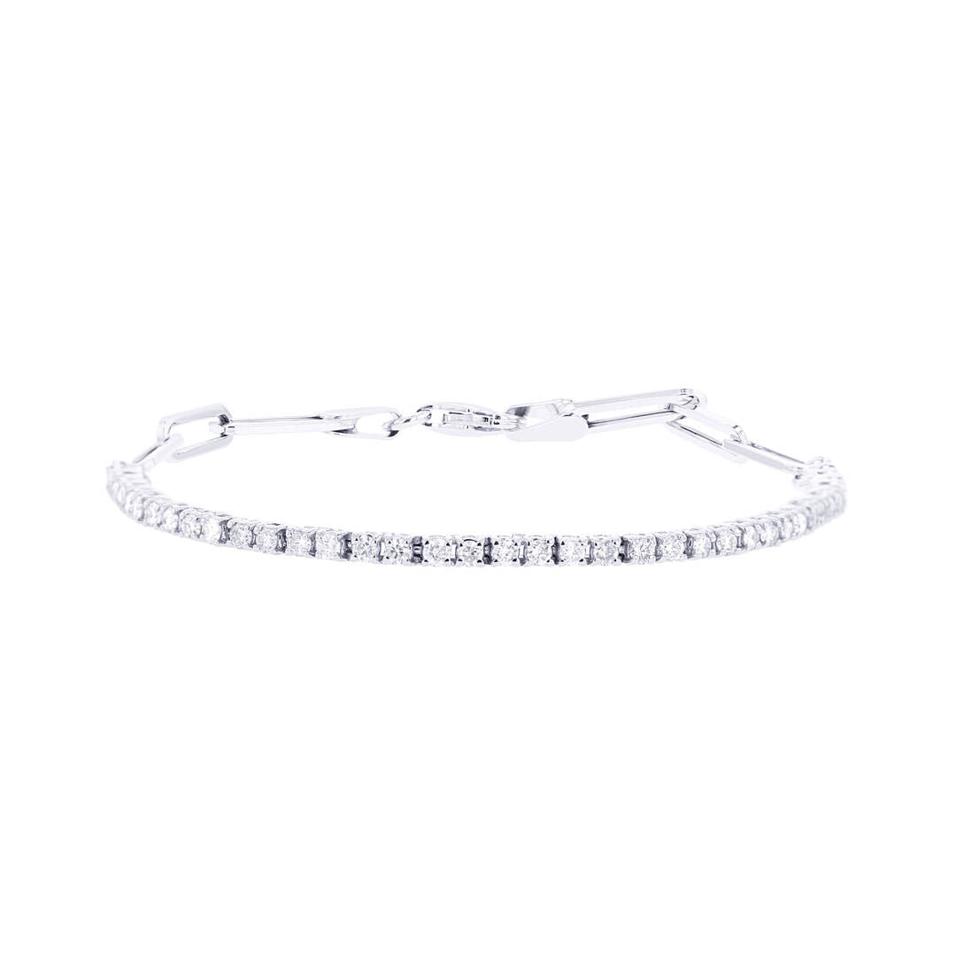 Silver Bypass Diamond Bracelet – Steven Singer Jewelers