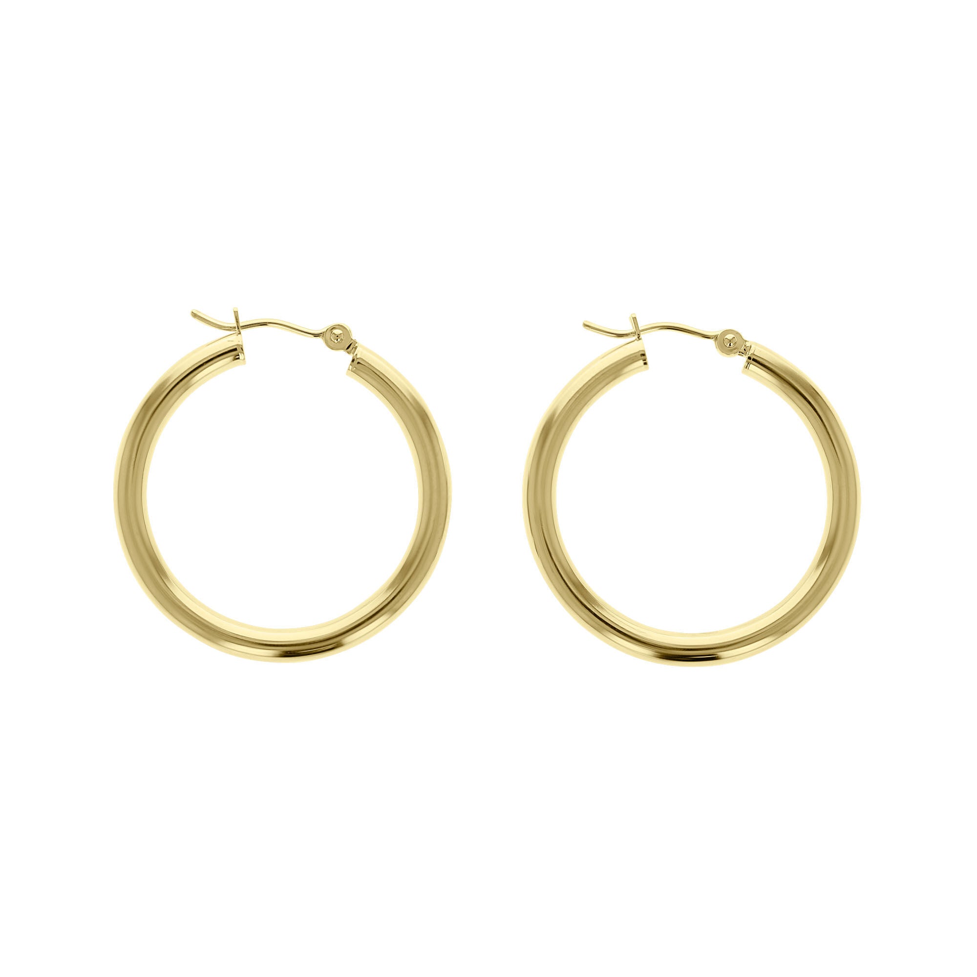 Classic Gold Hoop Earring - 3x30mm