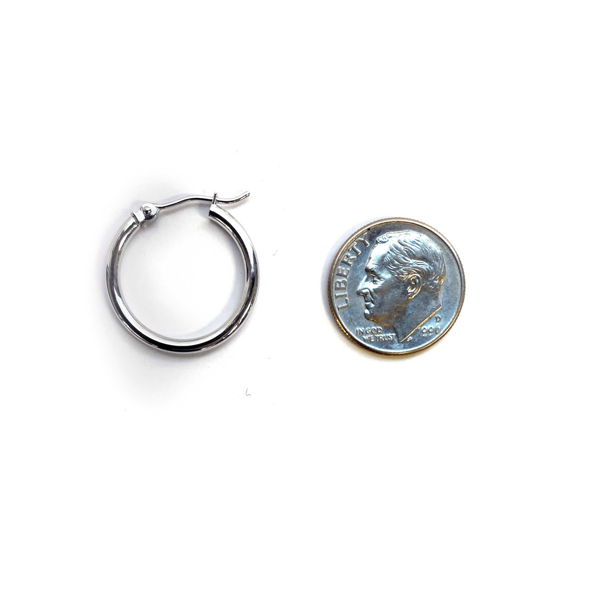 Classic Gold Hoop Earrings - 2x20MM