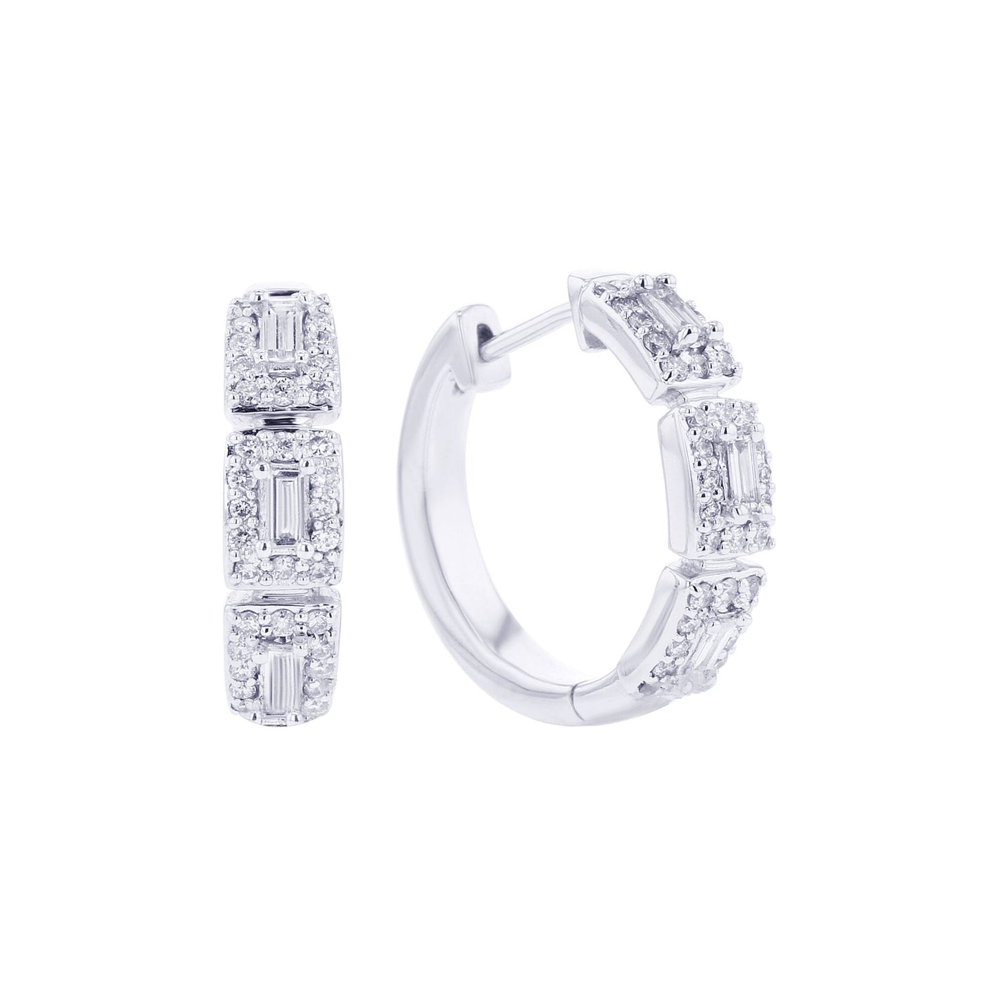 Carmel Diamond Hoop Earrings