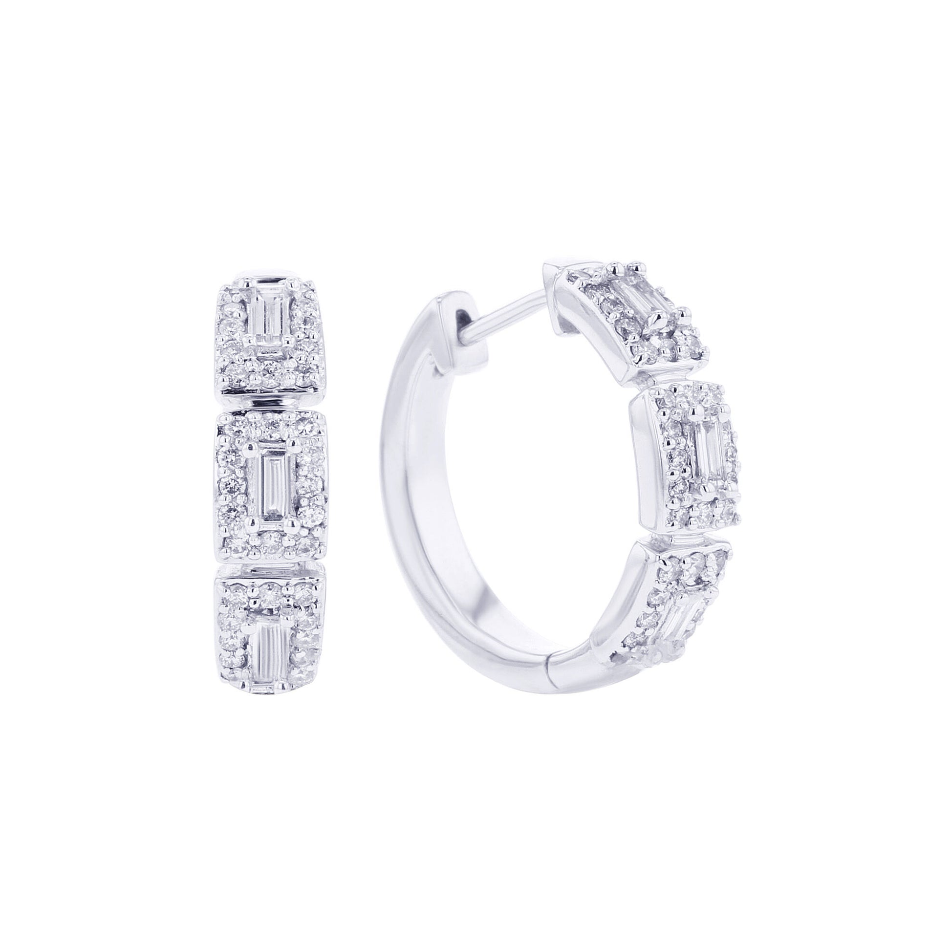Carmel Diamond Hoop Earrings