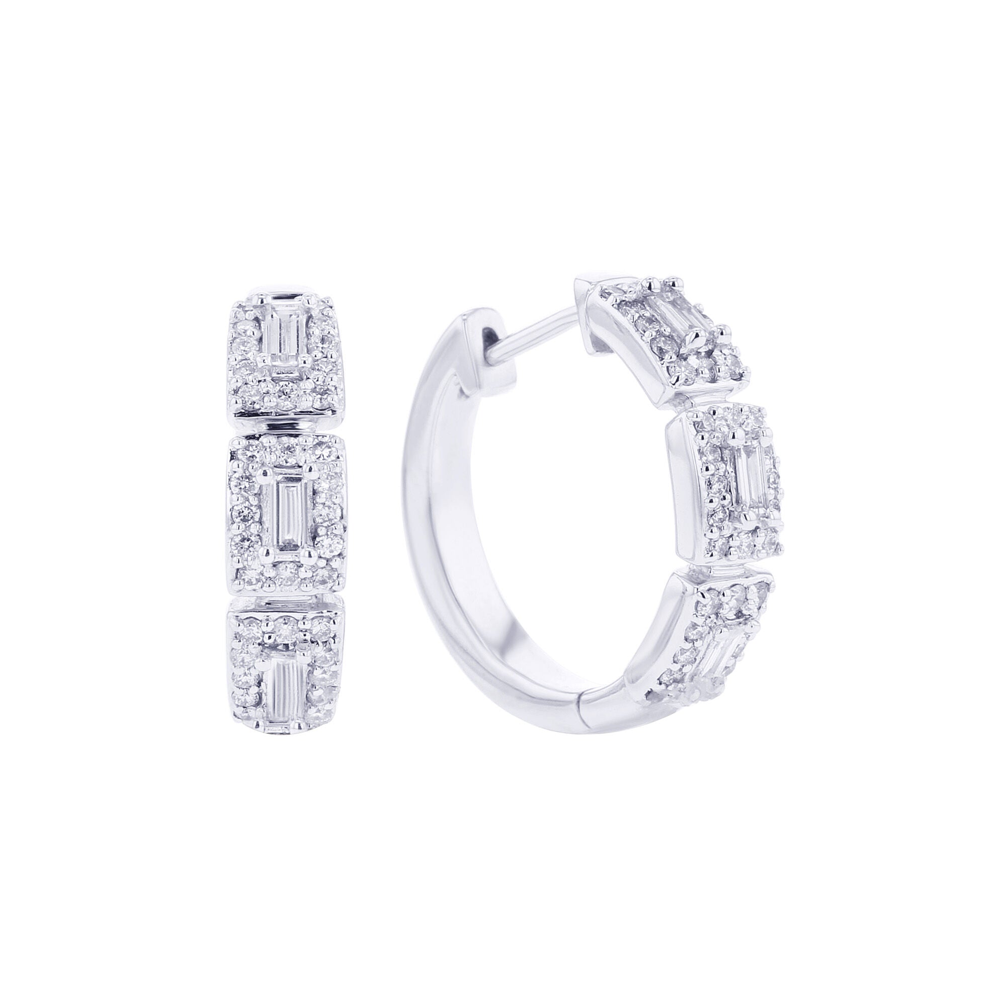 Carmel Diamond Hoop Earrings