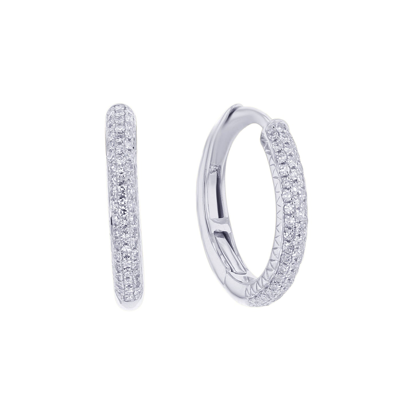 Myra Diamond Hoop Earring