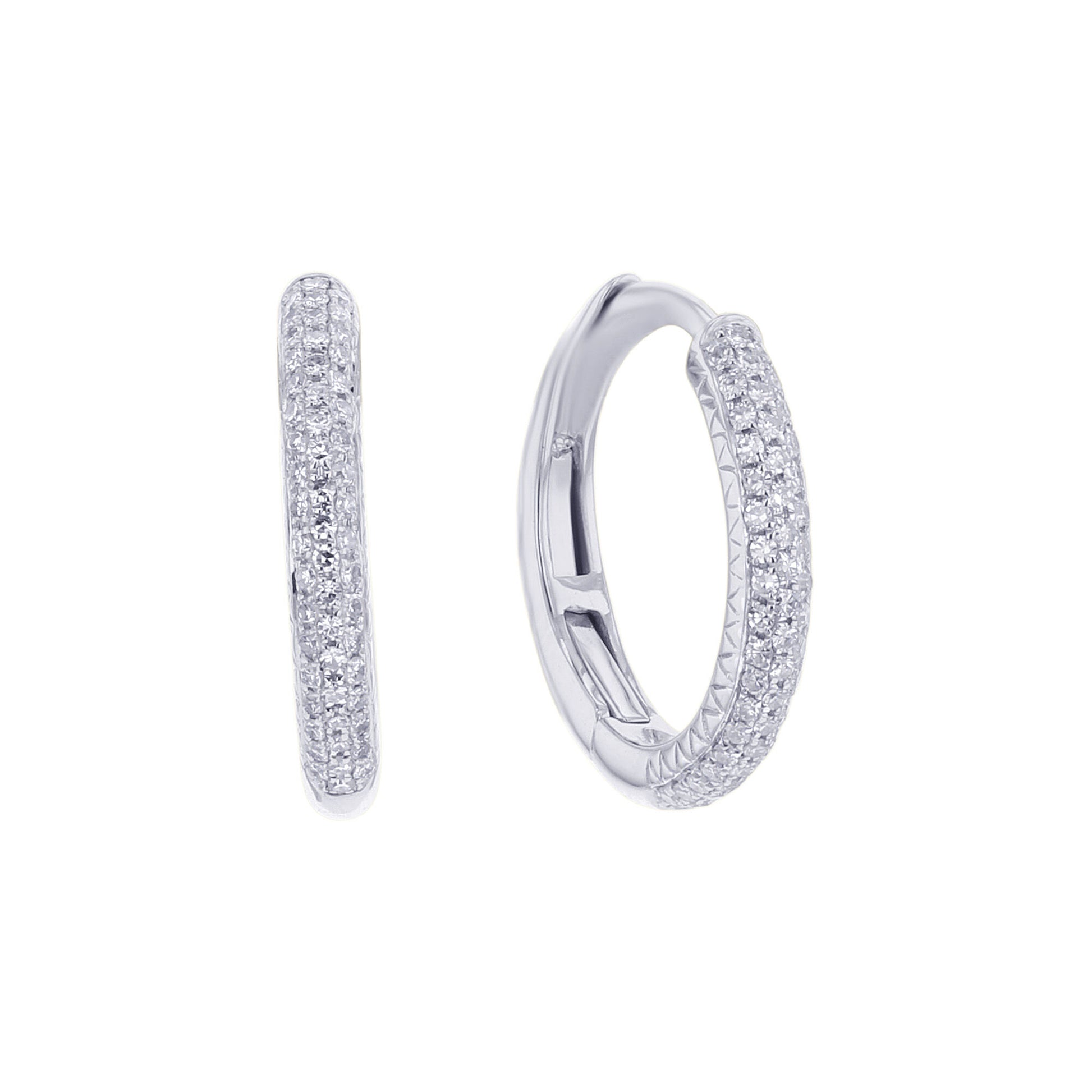 Myra Diamond Hoop Earring