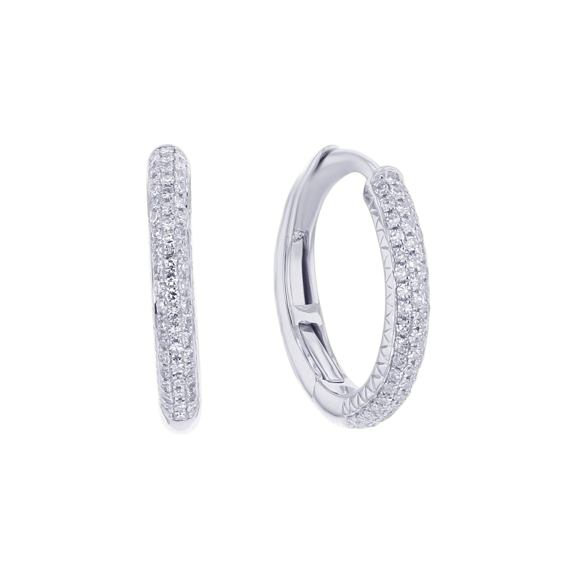 Myra Diamond Hoop Earring