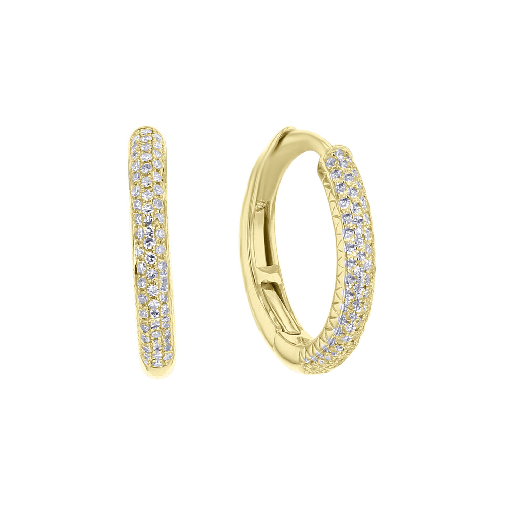 Myra Diamond Hoop Earring
