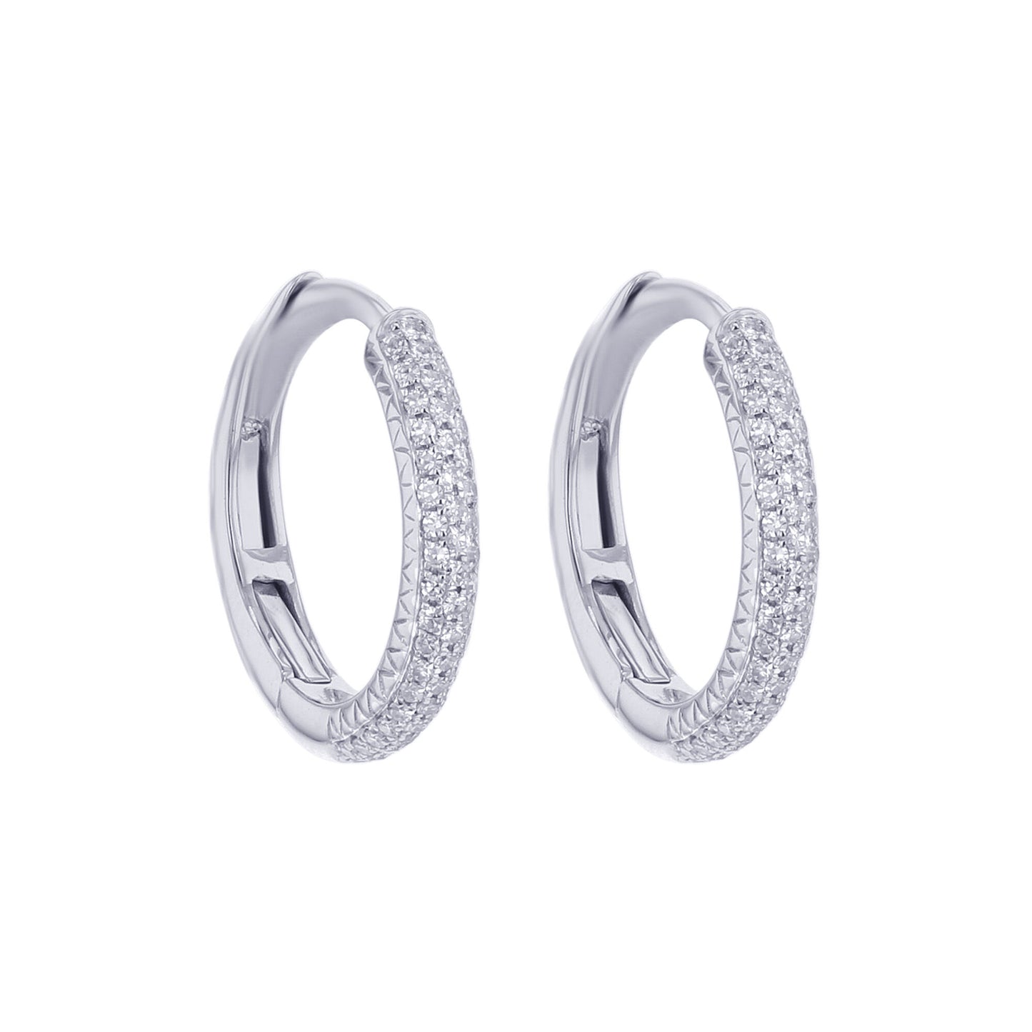 Myra Diamond Hoop Earring