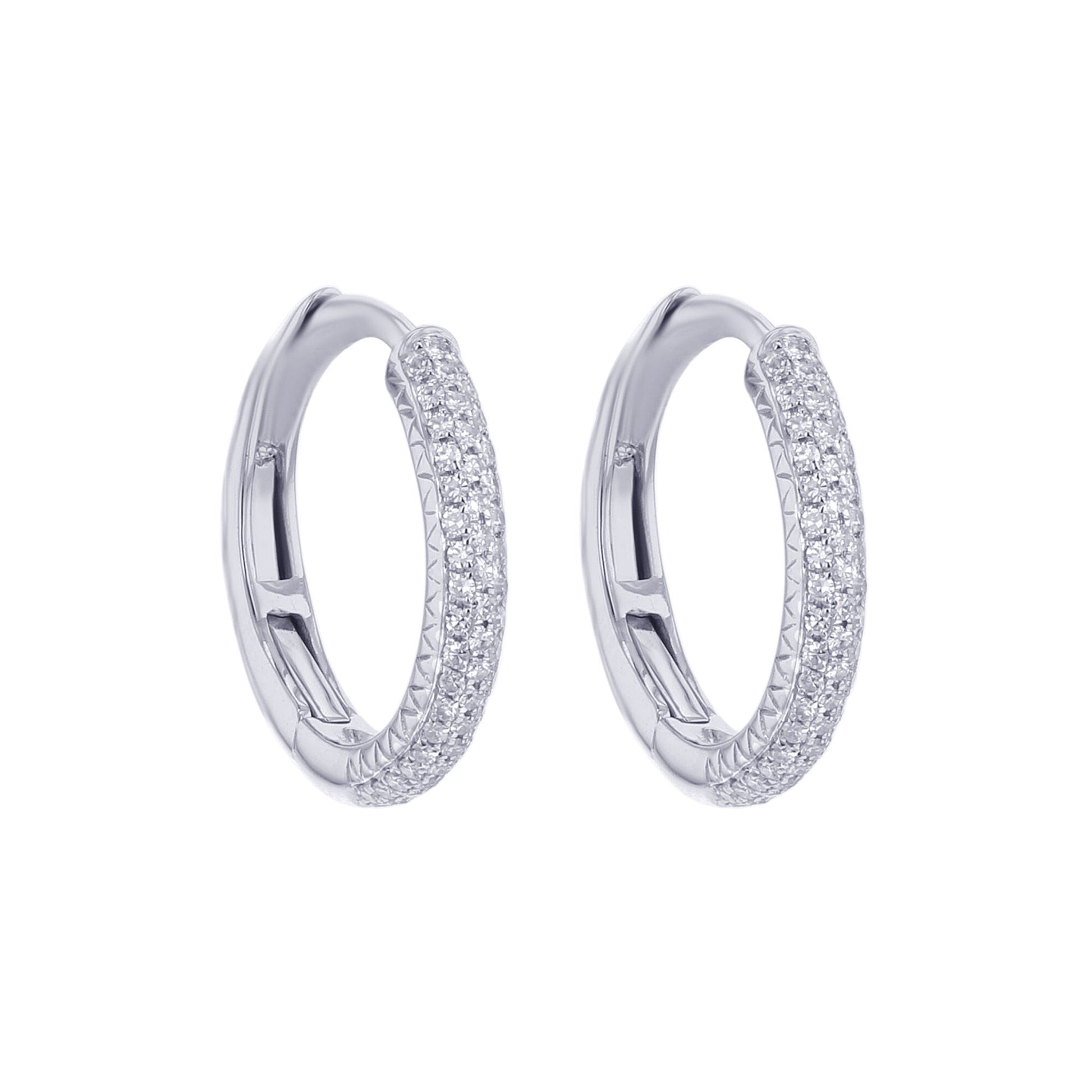 Myra Diamond Hoop Earring