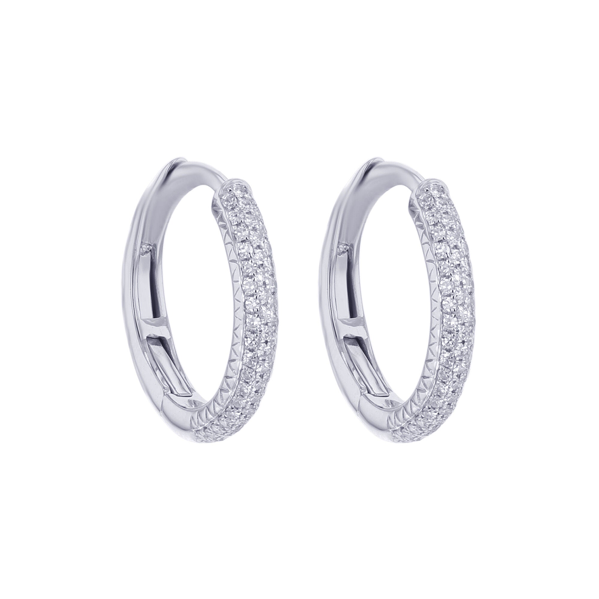 Myra Diamond Hoop Earring