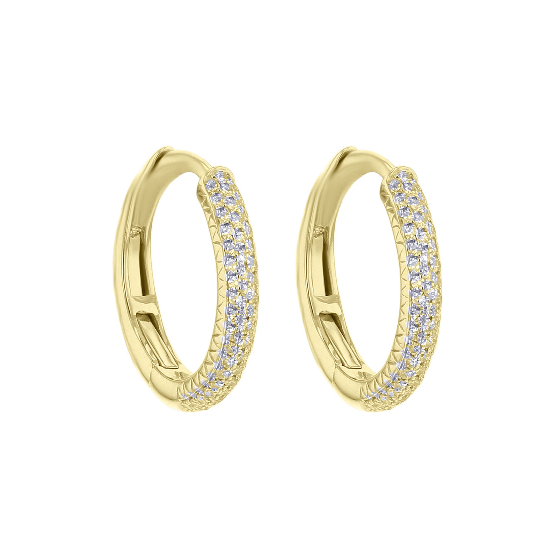Myra Diamond Hoop Earring