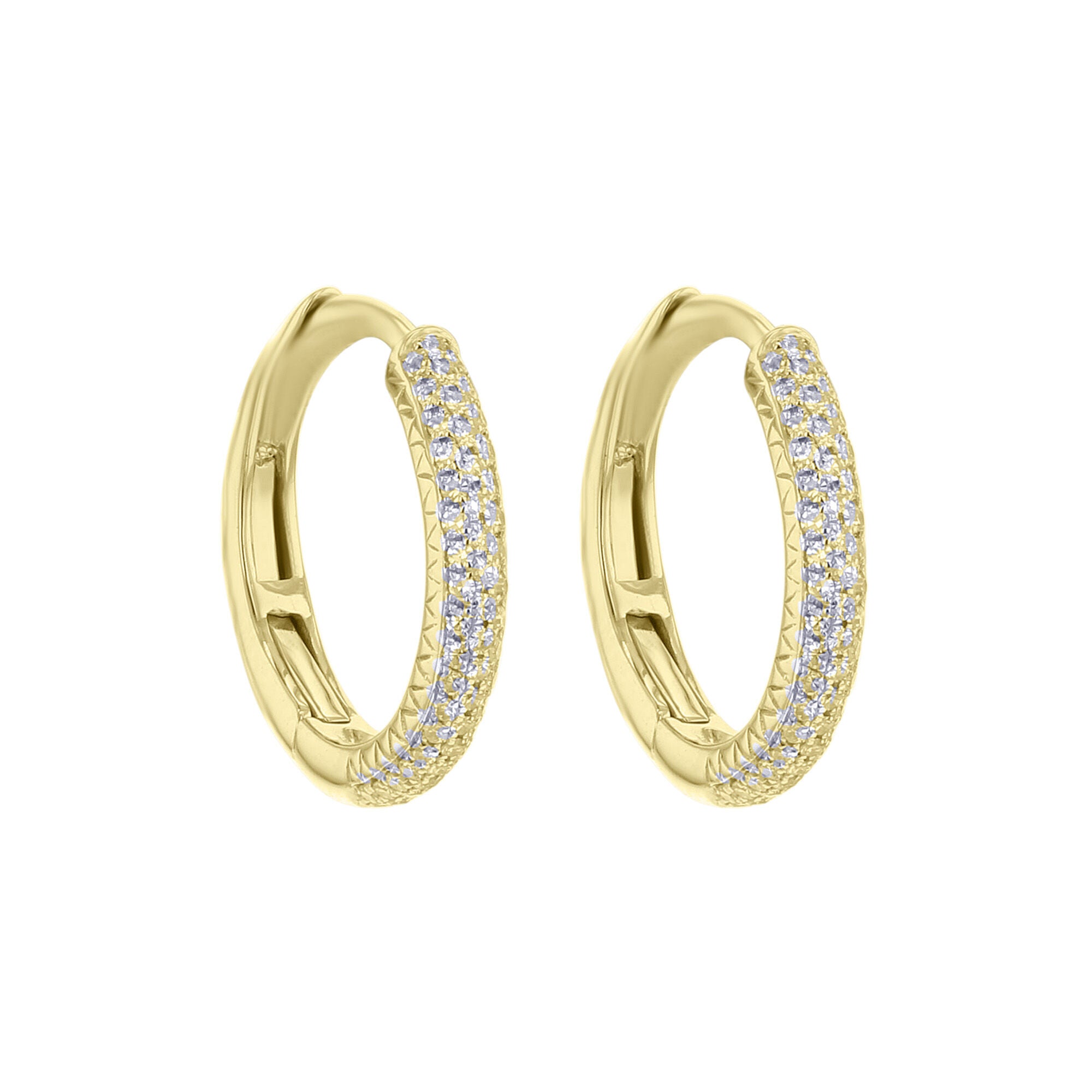 Myra Diamond Hoop Earring