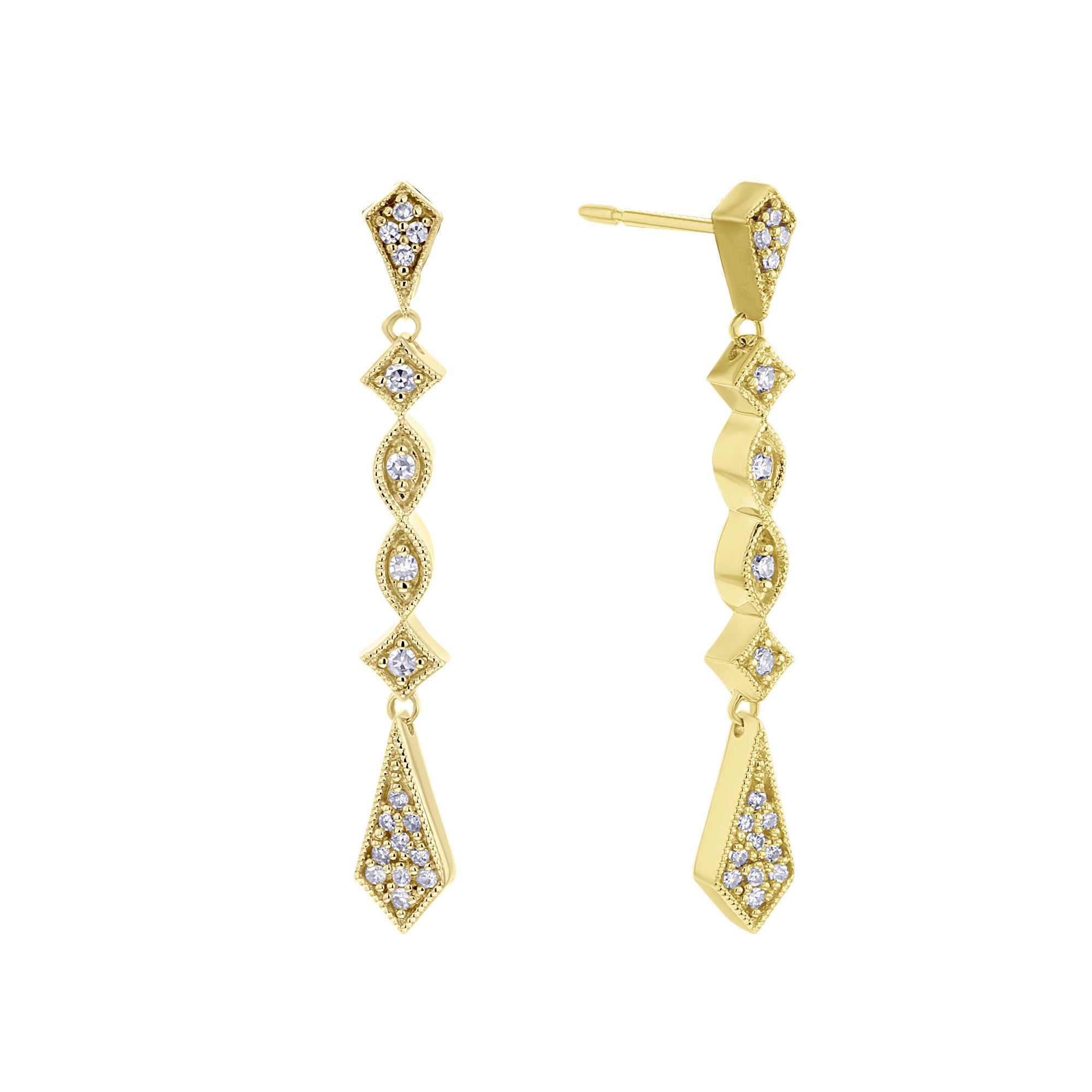 Trendsetter Drop Diamond Earrings – Steven Singer Jewelers