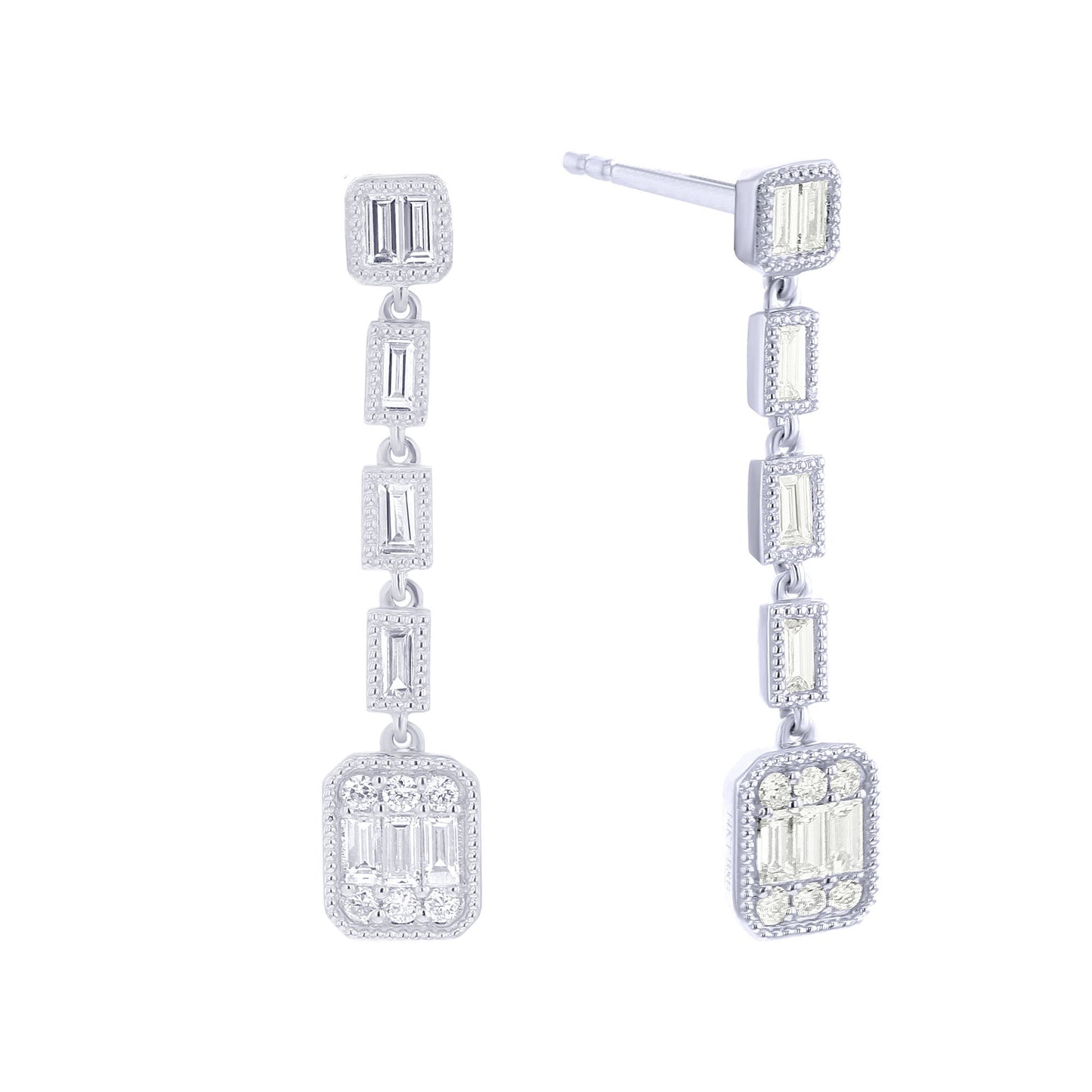 Revel Diamond Drop Earrings