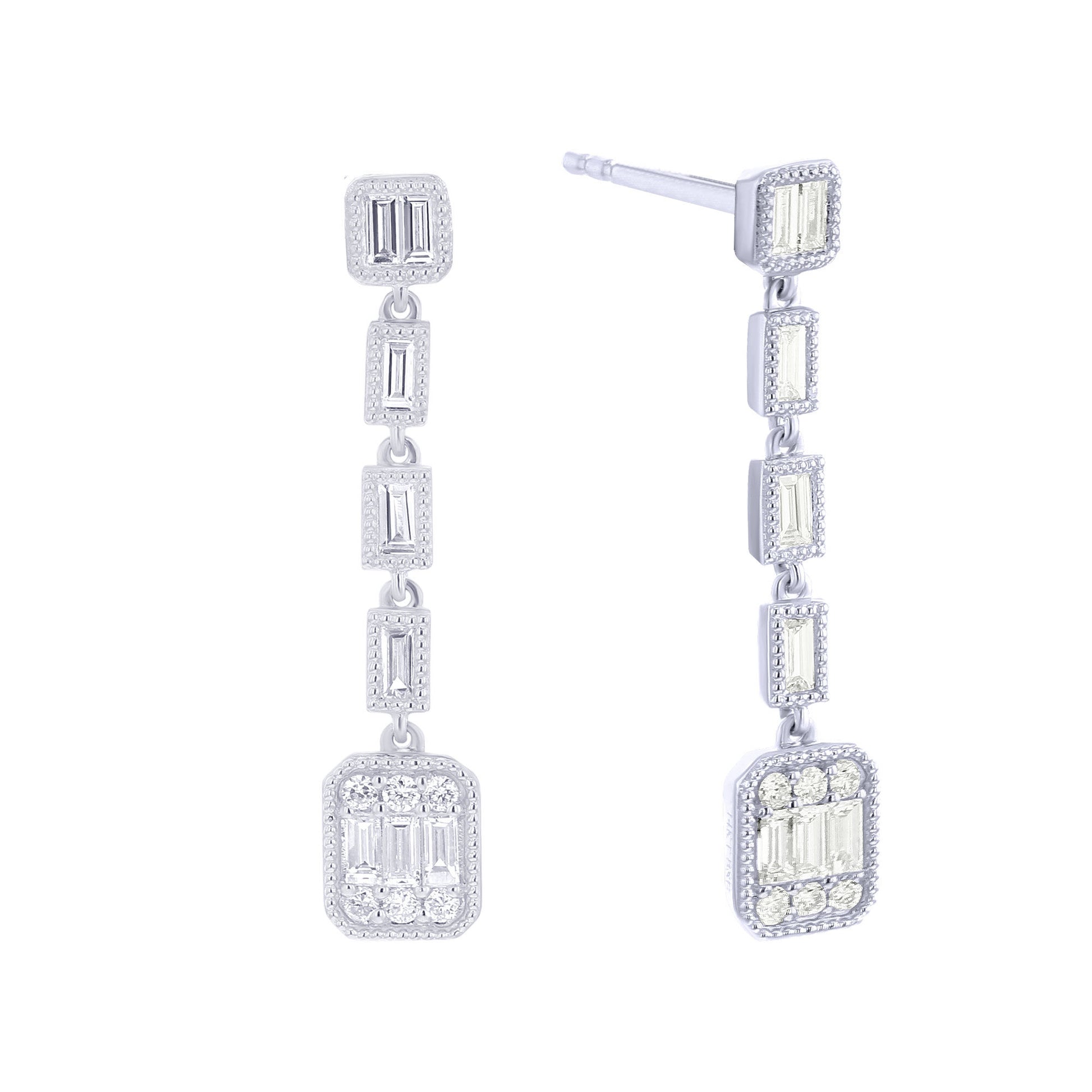 Revel Diamond Drop Earrings